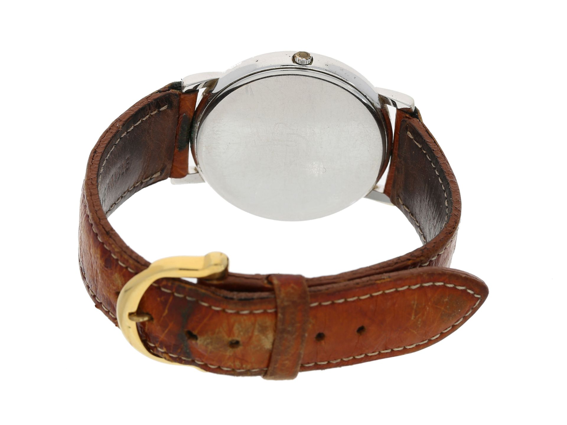 Armbanduhr: elegante Edelstahluhr, Maurice Lacroix, Ref.92127Ca. Ø34mm, flaches Edels - Bild 2 aus 2