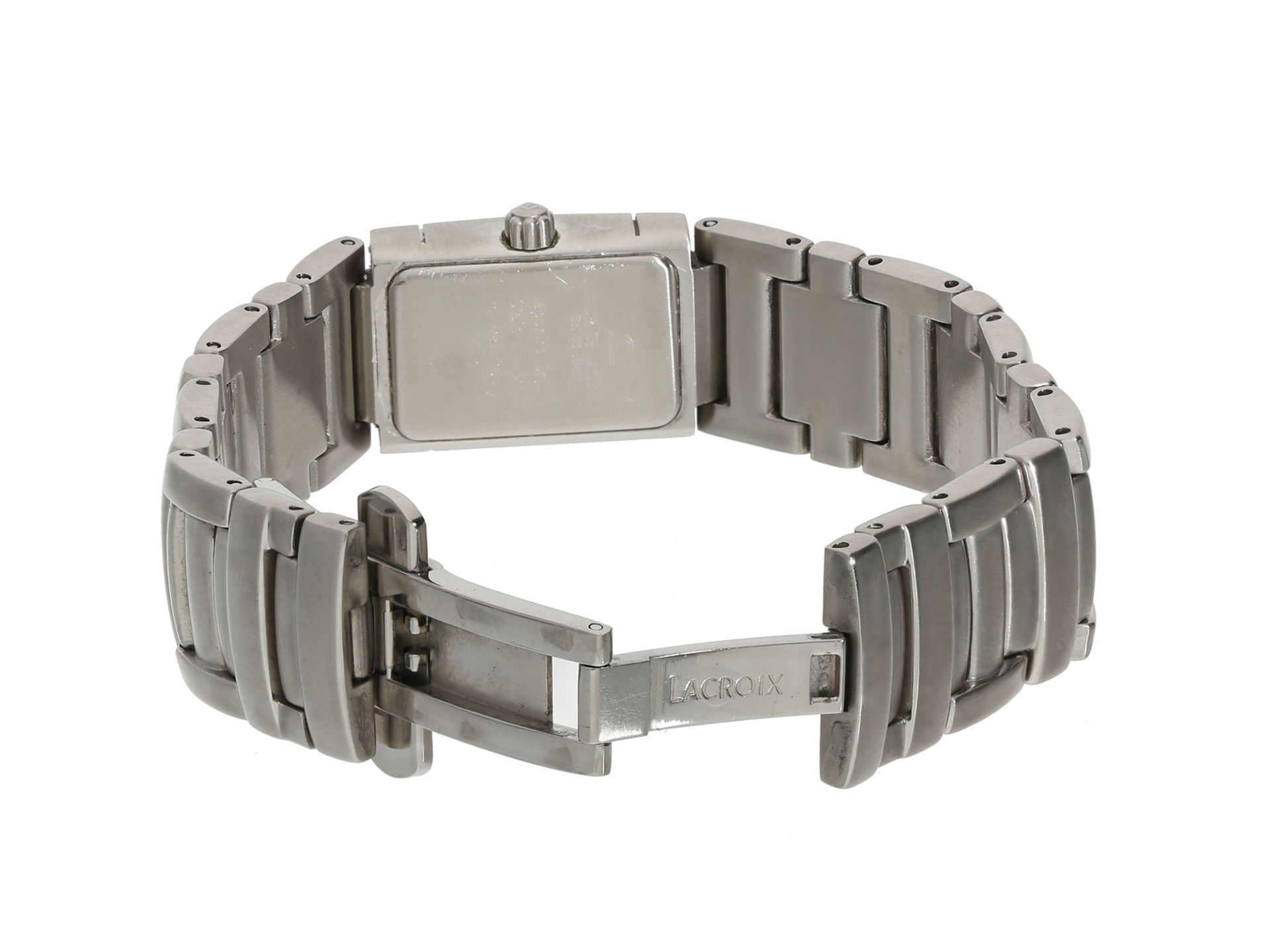 Armbanduhr: edle, moderne Damenuhr von Maurice Lacroix mit Perlmuttzifferblatt und Brillantbesat - Image 2 of 2