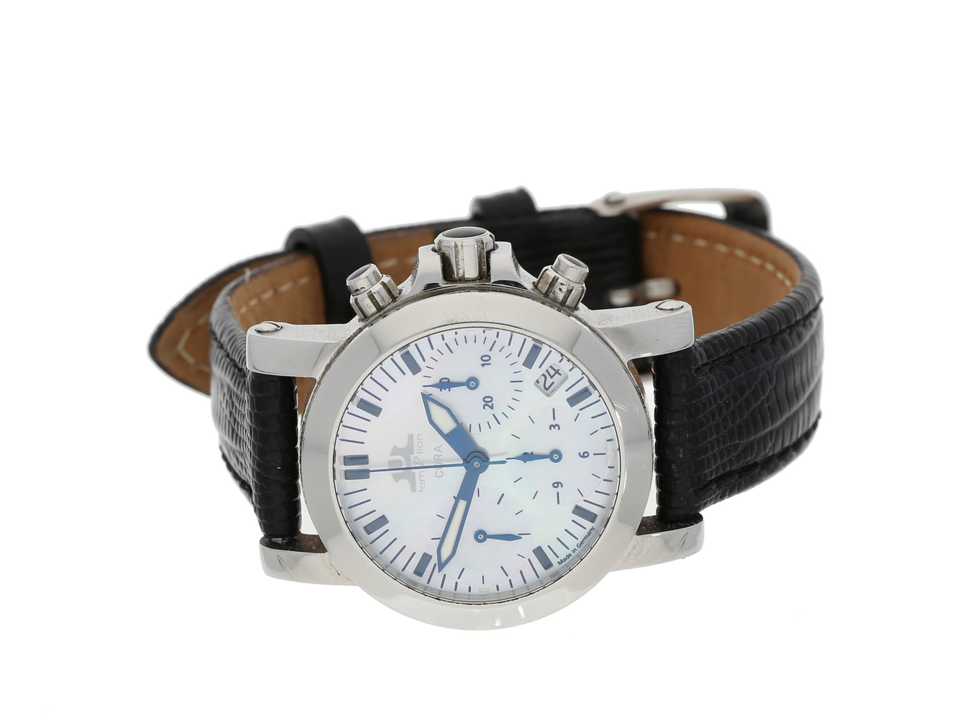 Armbanduhr: sportlicher, eleganter Damenchronograph, Temption Cora, limitiert auf 300 Exemplare,