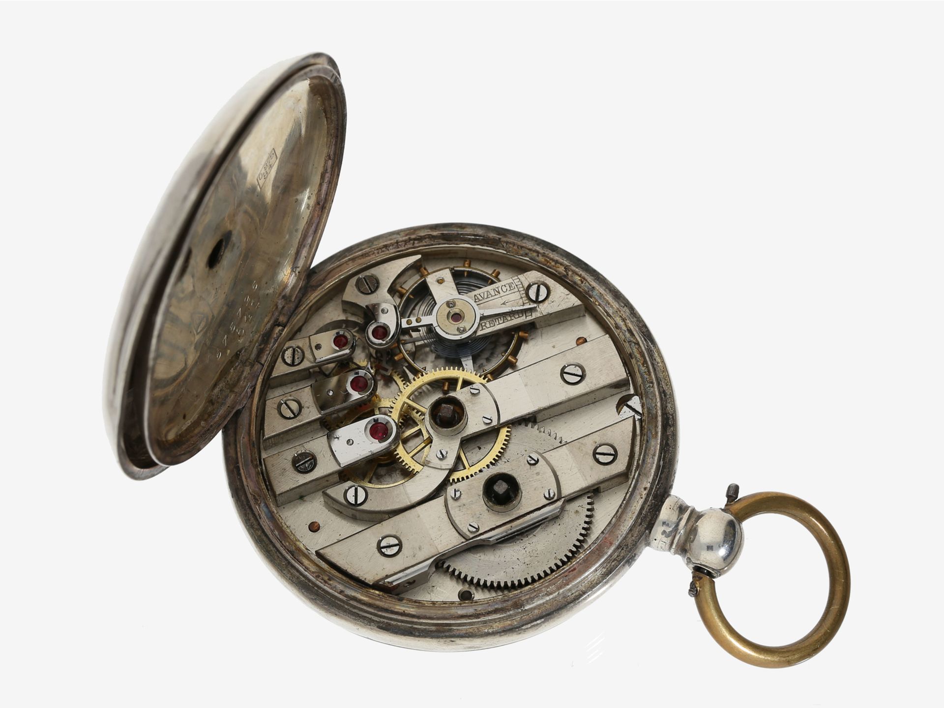 Taschenuhr: frühe, feine Ankeruhr mit Schlüsselaufzug, Georges Favre-Jacot Locle (später Zeni - Bild 4 aus 4
