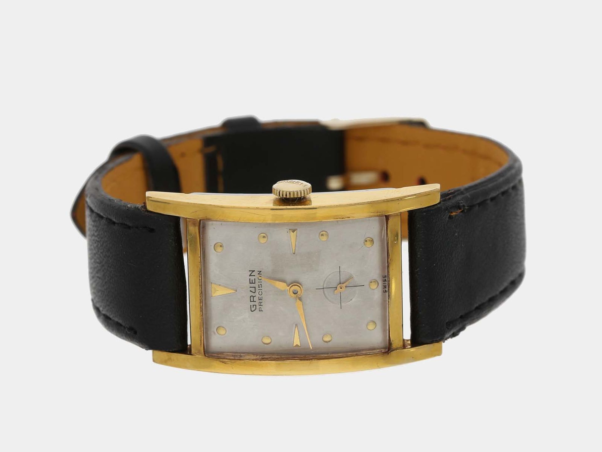 Armbanduhr: Herrenuhr um 1950, Gruen Very Thin Precision, Referenz 435/750