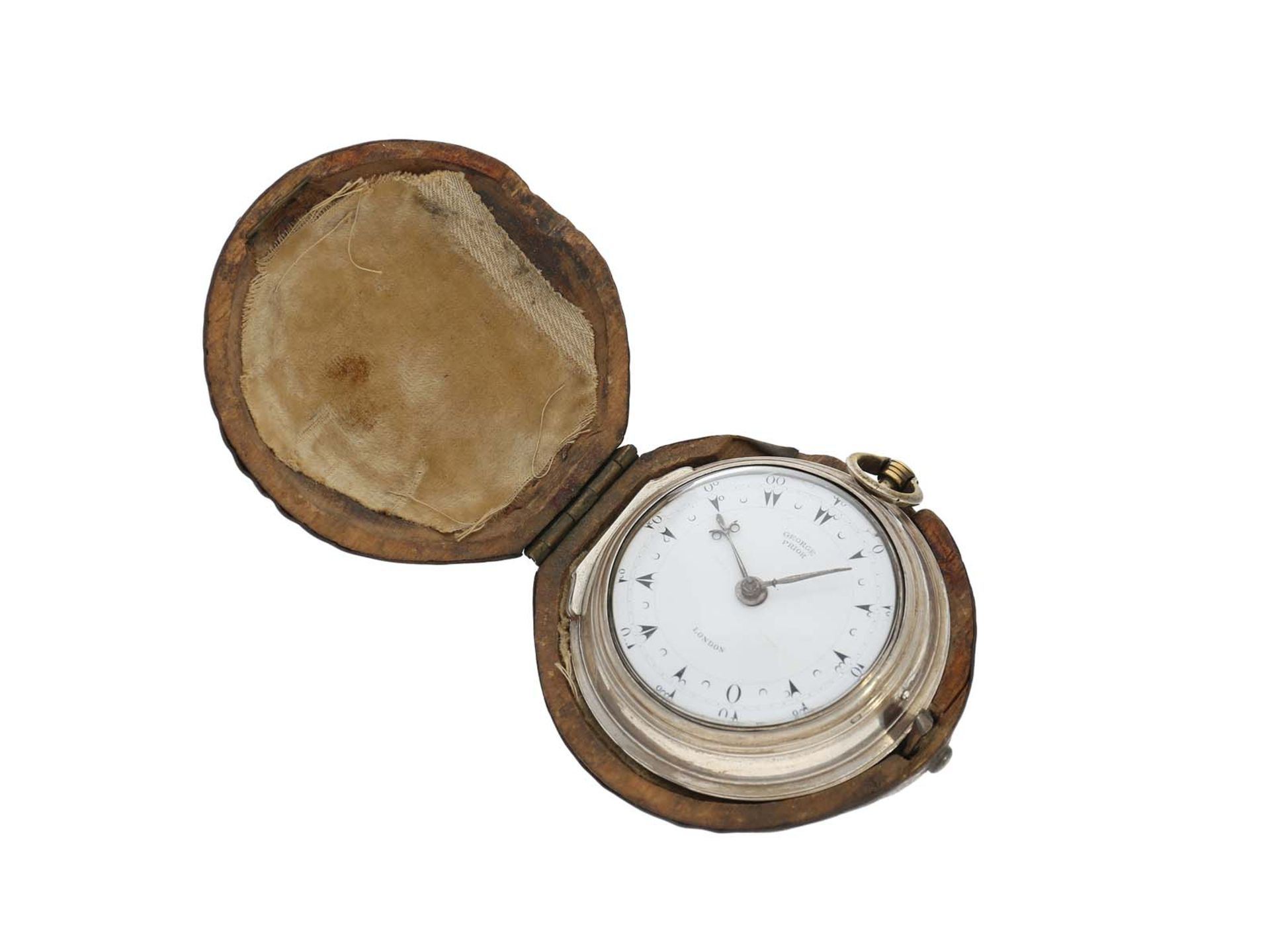 Taschenuhr: große 3-fach-Gehäuse-Spindeluhr für den osmanischen Markt, George Prior London No.19703, - Bild 2 aus 3