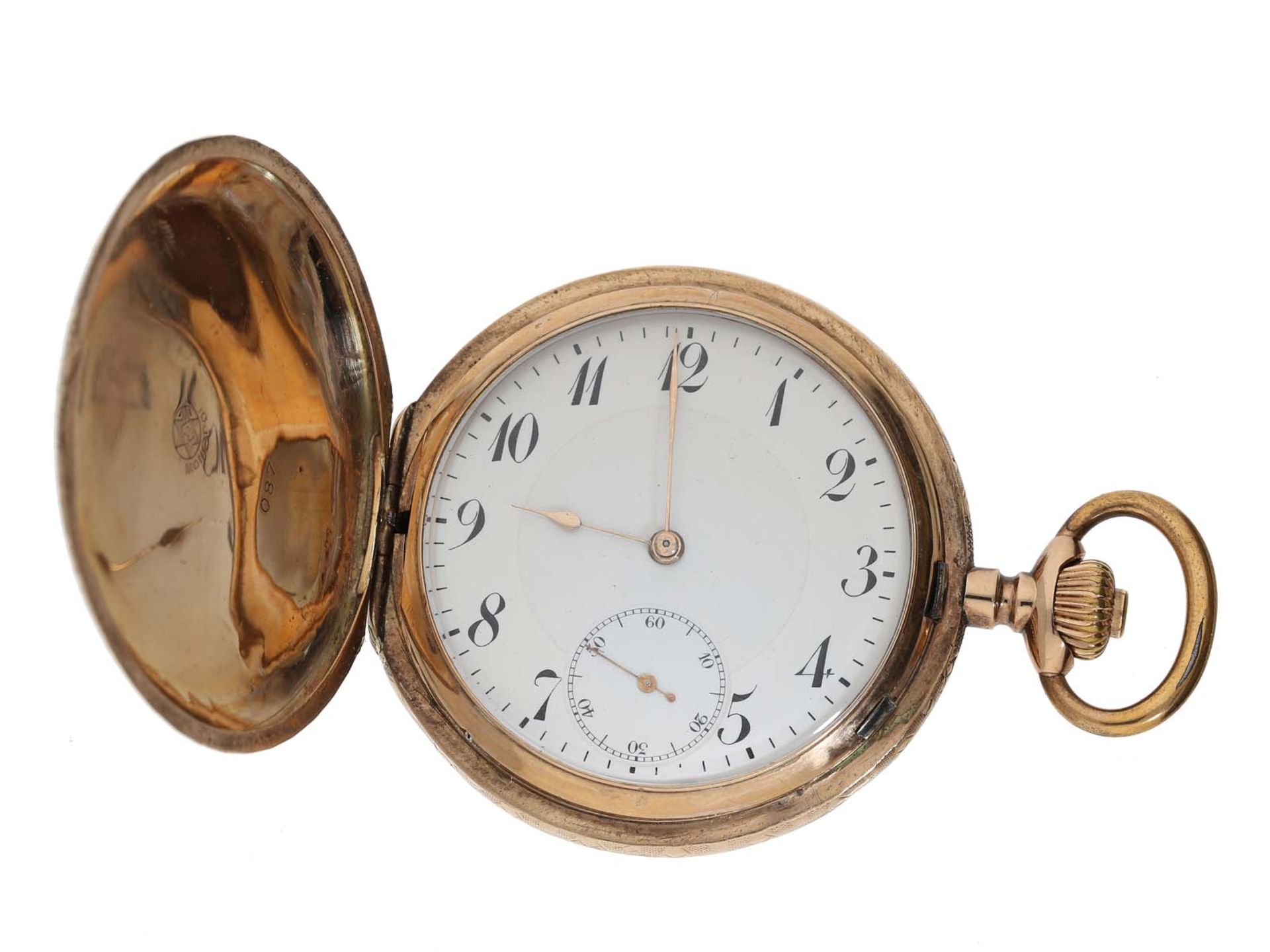 Taschenuhr: prächtige Herrenuhr um 1900, Monopol Dürrstein Dresden