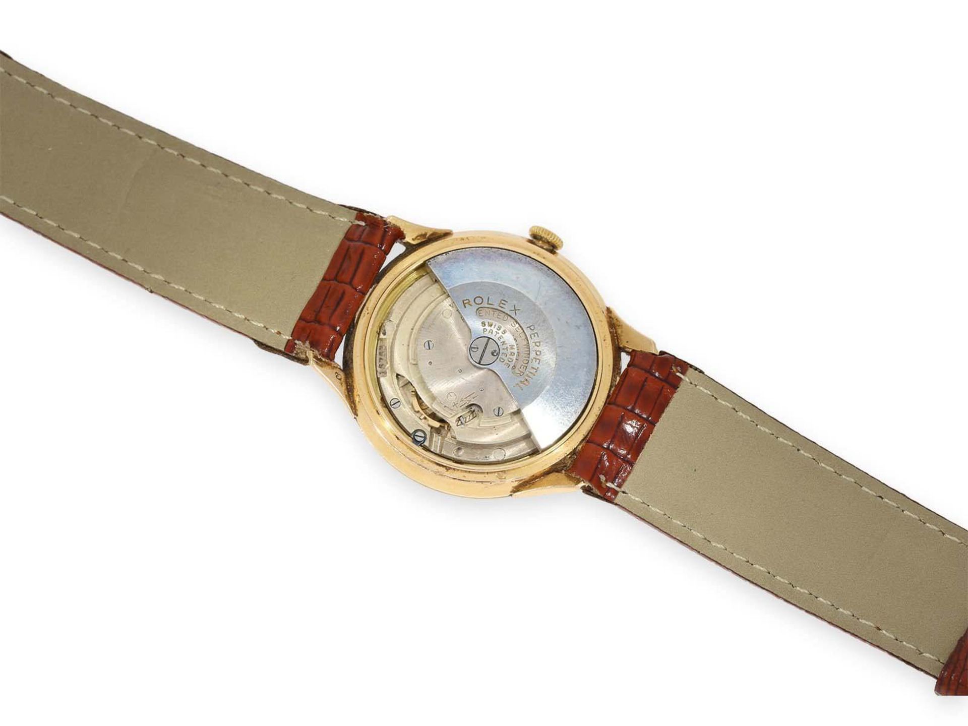 Armbanduhr: ganz frühes Rolex "Bombay" Chronometer in 18K Gold, vermutlich eine der frühesten - Bild 2 aus 4