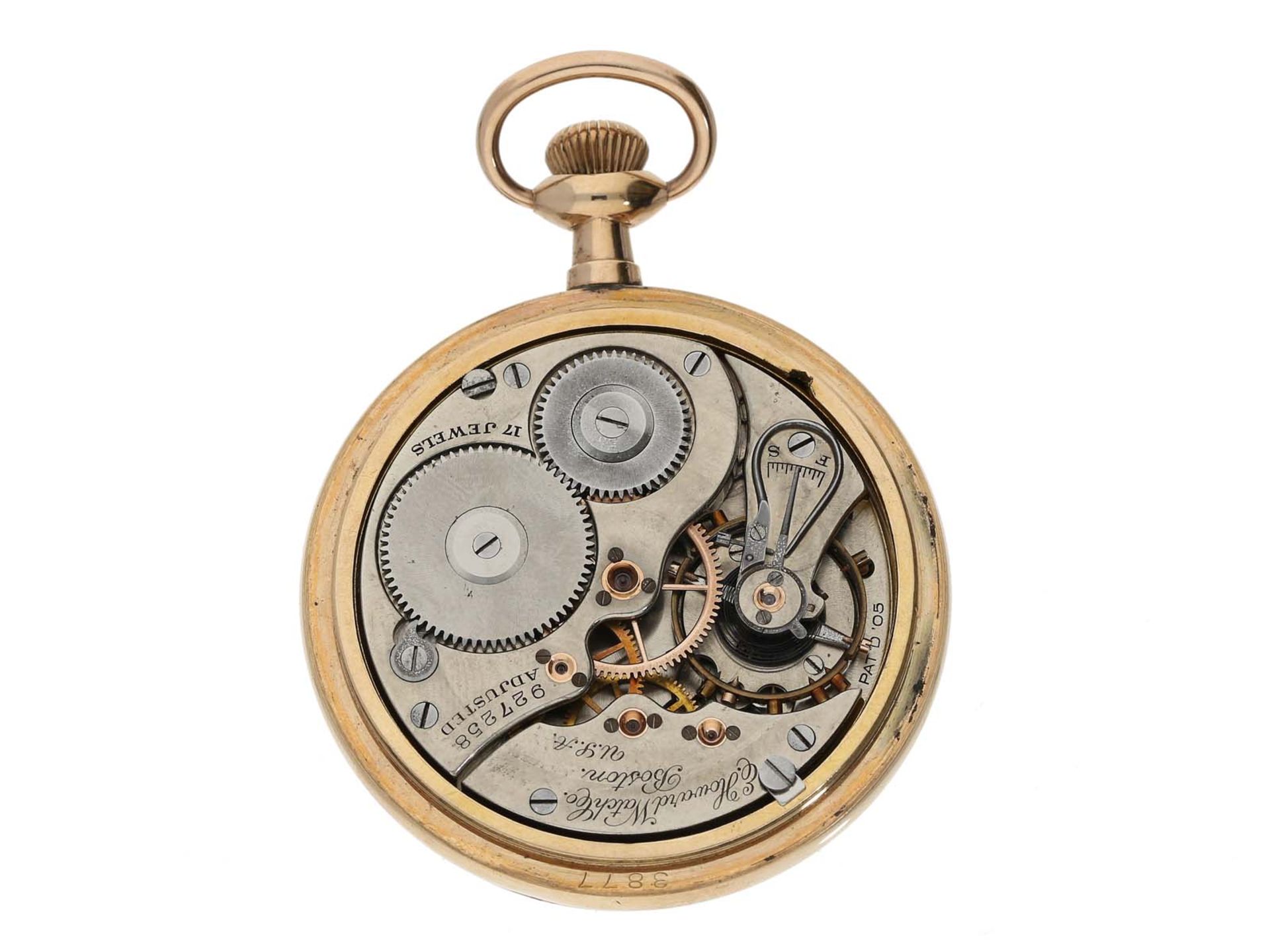 Taschenuhr: feine amerikanische Herrenuhr, Howard Boston, 1909 - Image 3 of 3