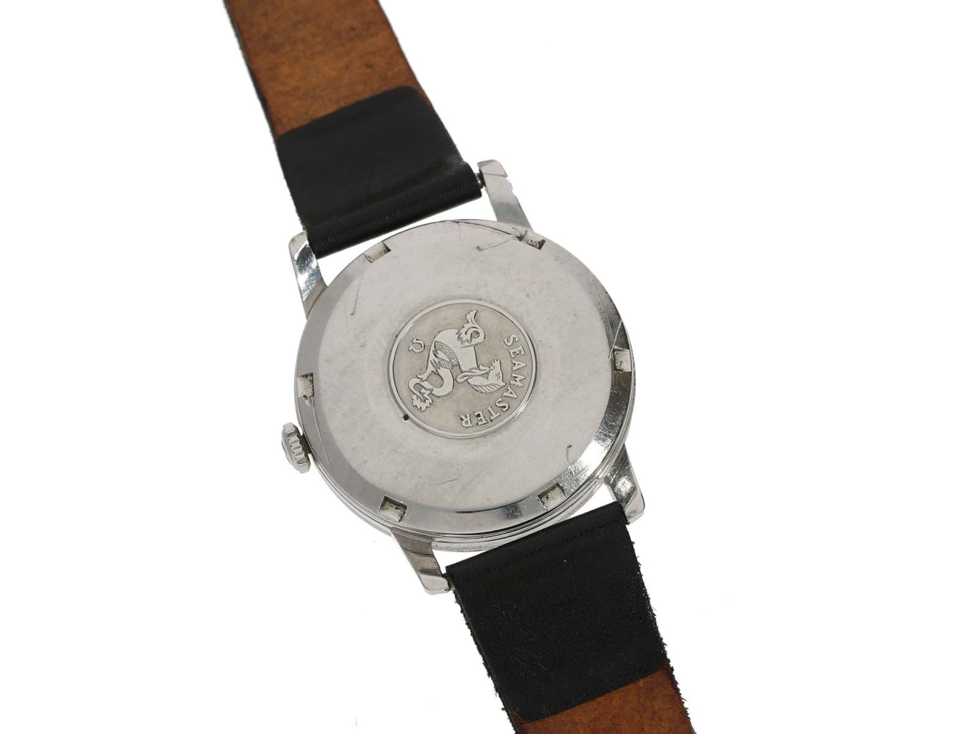 Armbanduhr: vintage Herrenarmbanduhr der Marke Omega, Seamaster Automatik, Referenz 14701-3SC, ca.19 - Image 2 of 2