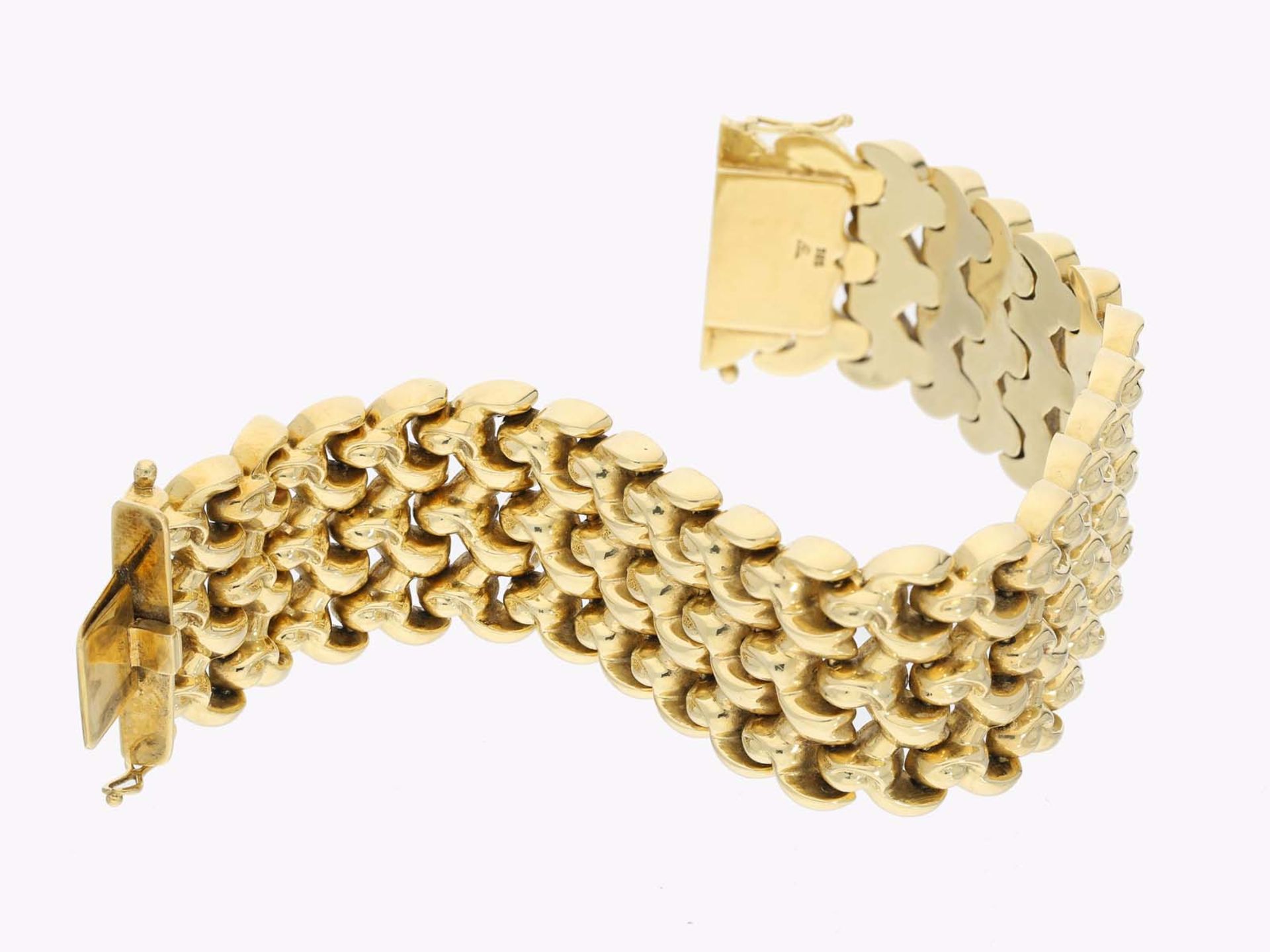 Armband: sehr schönes breites vintage Armband, 14K Gold - Image 2 of 2