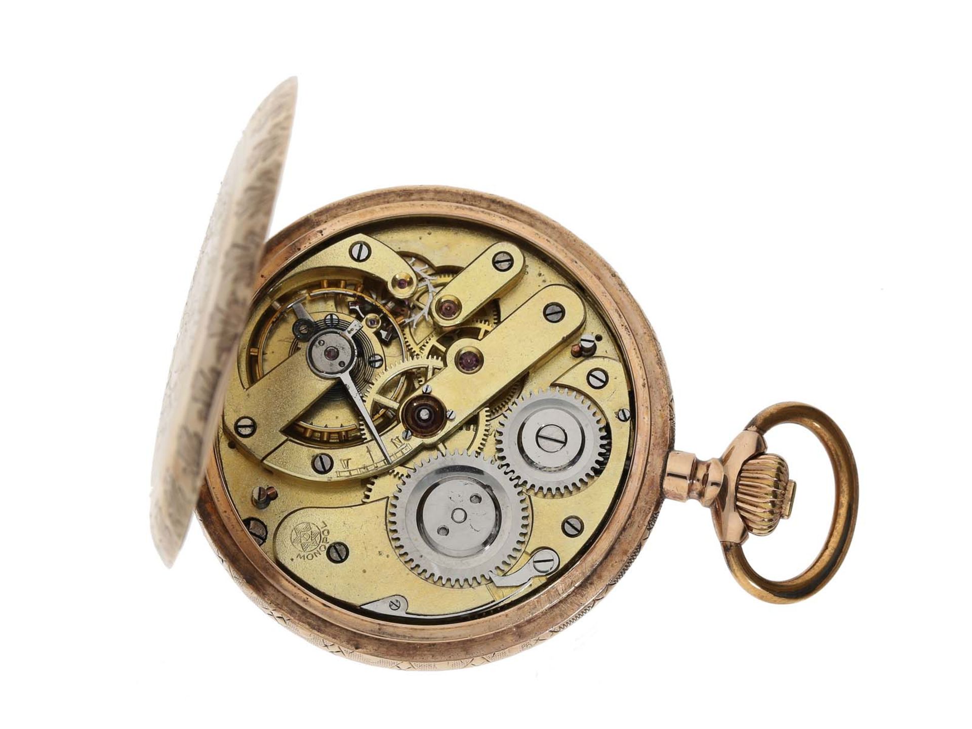 Taschenuhr: prächtige Herrenuhr um 1900, Monopol Dürrstein Dresden - Image 3 of 3