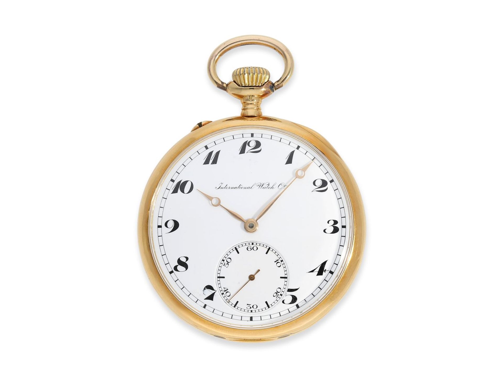 Taschenuhr: sehr seltene IWC in Chronometerqualität, bez. "CHRONOMETRE", ca.1917, Ca. Ø48,5mm, ca.