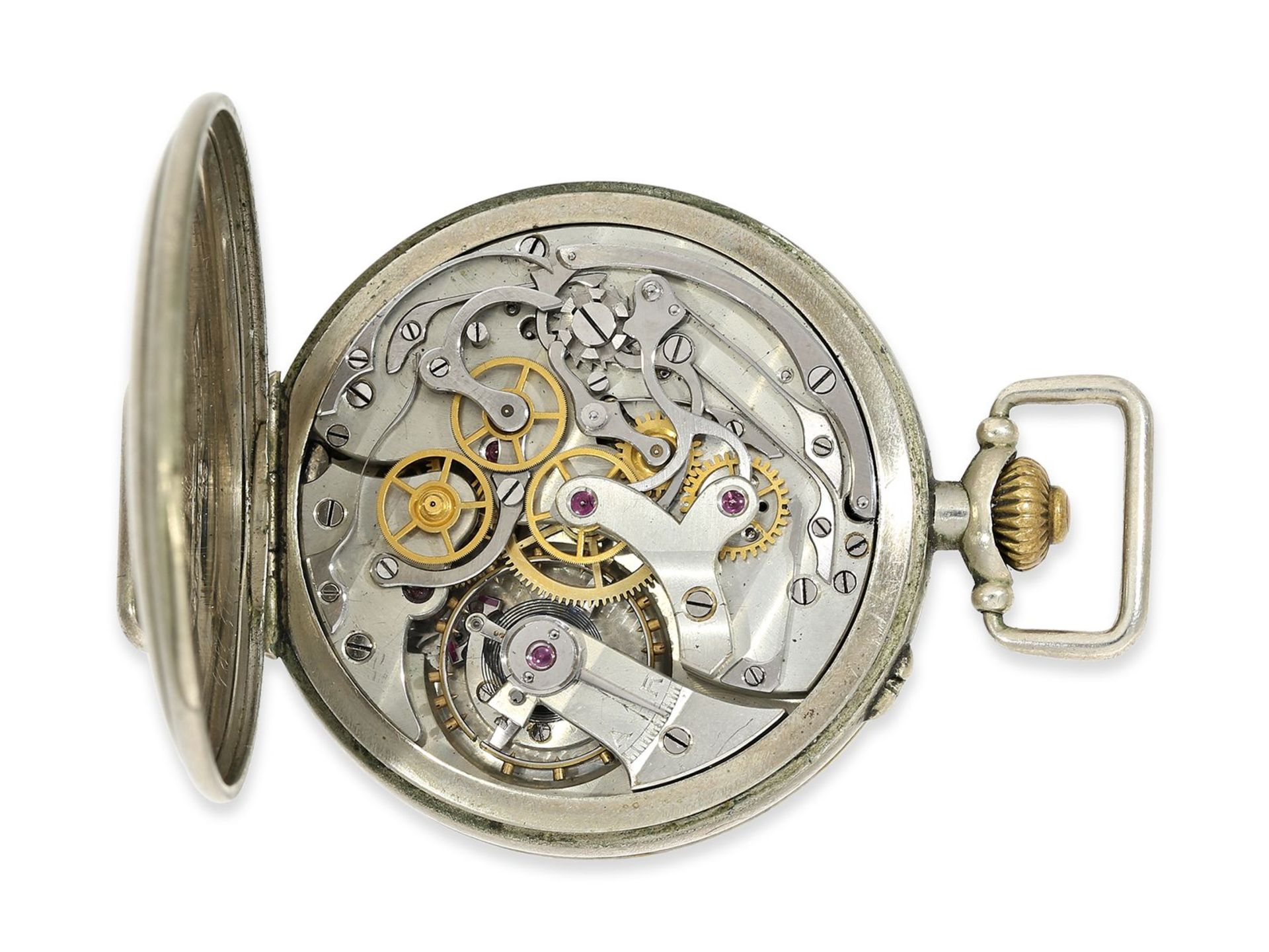 Armbanduhr: sehr seltener russischer Militär-Chronograph, ca.1915, signiert Henry Moser & Cie., - Image 2 of 4