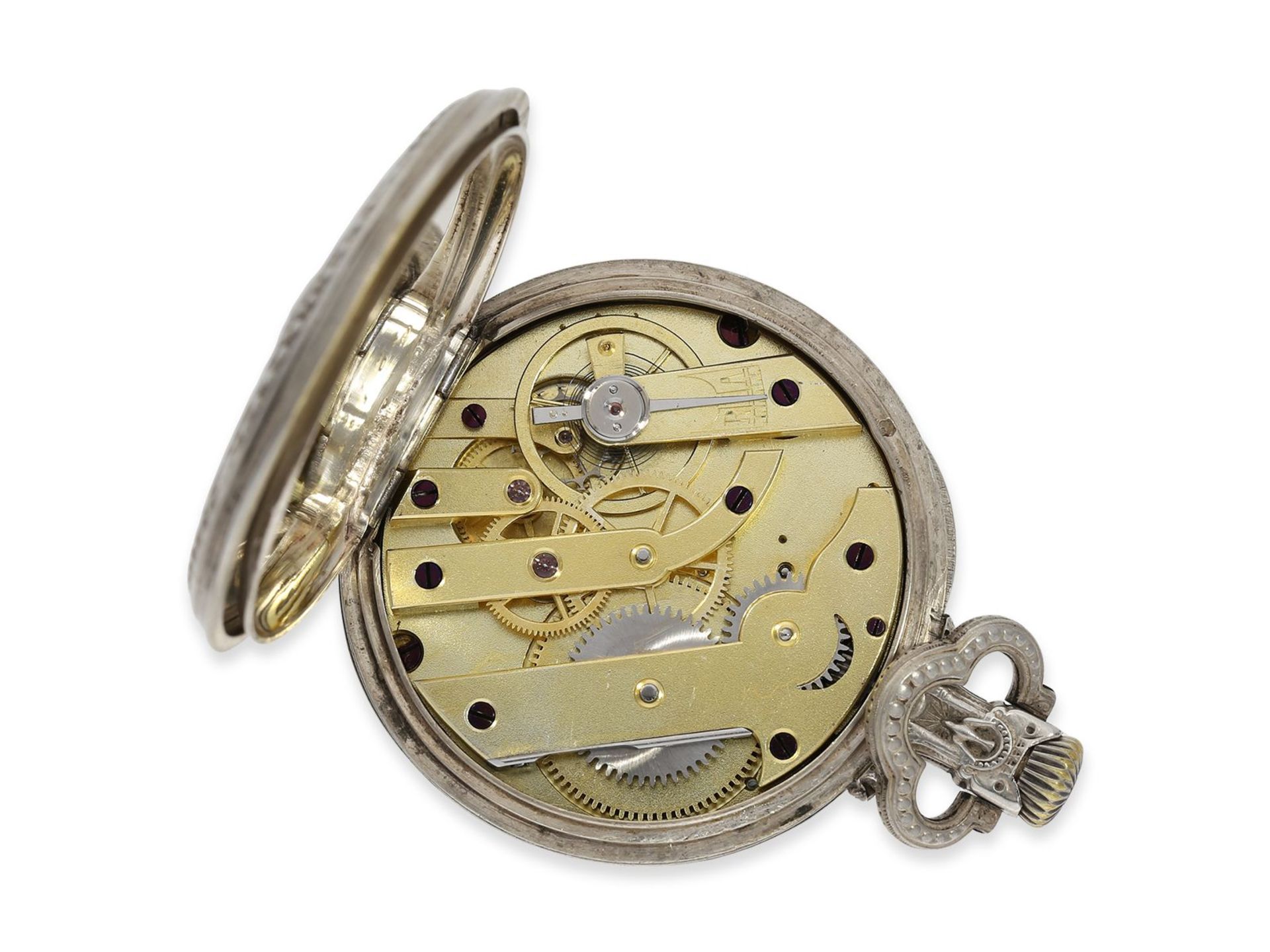 Taschenuhr: äußerst seltene französische Taschenuhr für katholische Priester, Ratel, Horloger Bte. - Image 3 of 7