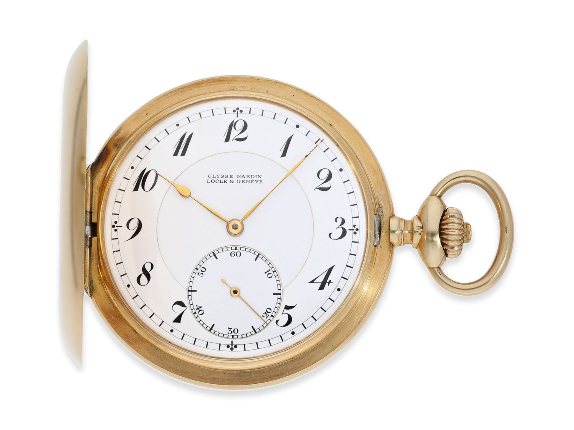 Taschenuhr: feine Präzisionstaschenuhr, Ulysse Nardin No.114555, ca. 1900, Ca. Ø52,5mm, ca. 92,5g,