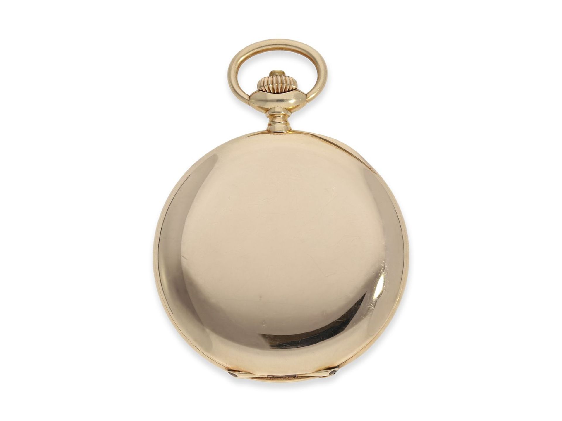 Taschenuhr: feine Präzisionstaschenuhr, Ulysse Nardin No.114555, ca. 1900, Ca. Ø52,5mm, ca. 92,5g, - Image 7 of 9