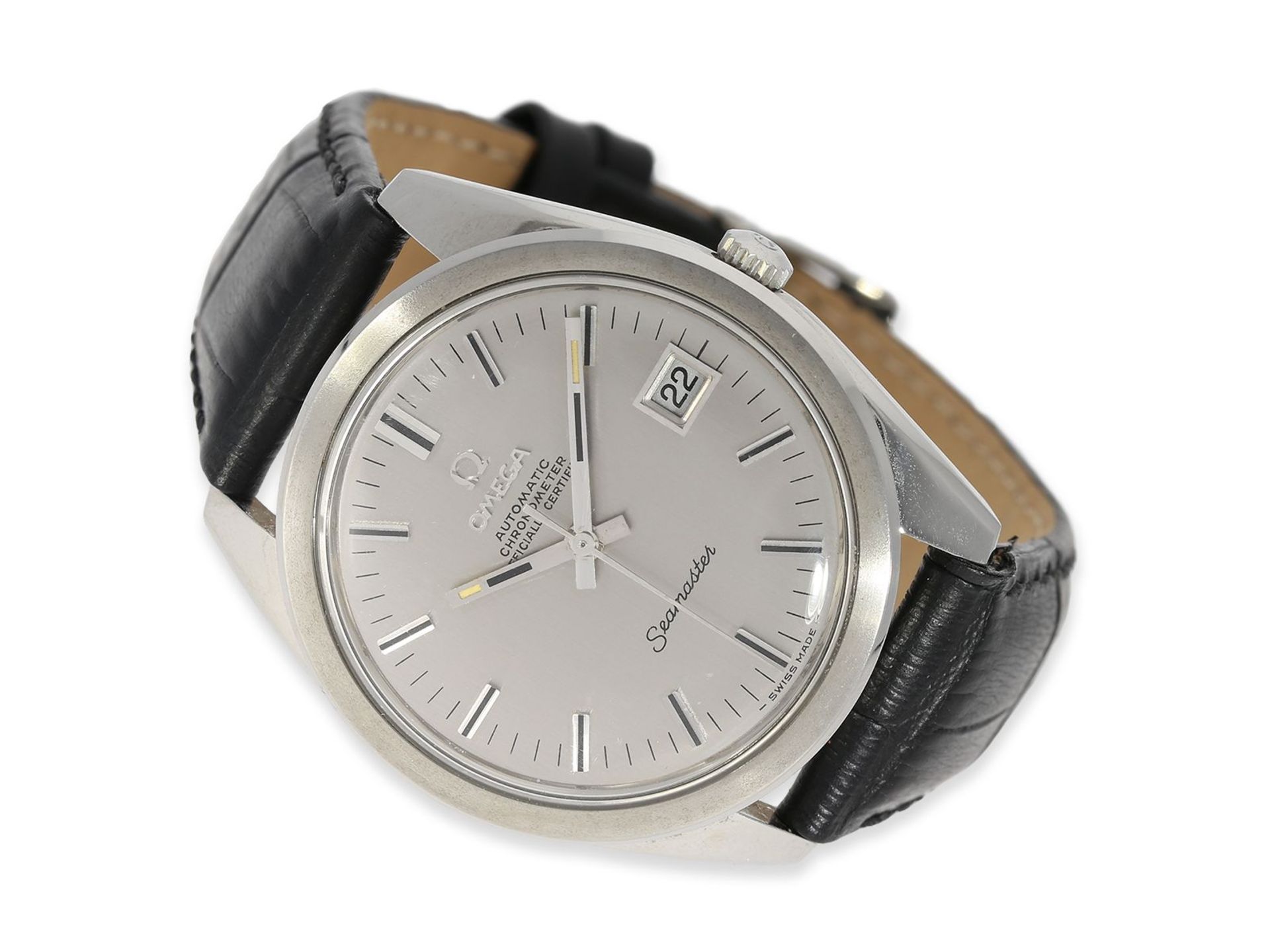 Armbanduhr: großes Omega Constellation-Chronometer 36,5mm, Ref.168022, ca.1966/1967, mit Zertifikat,