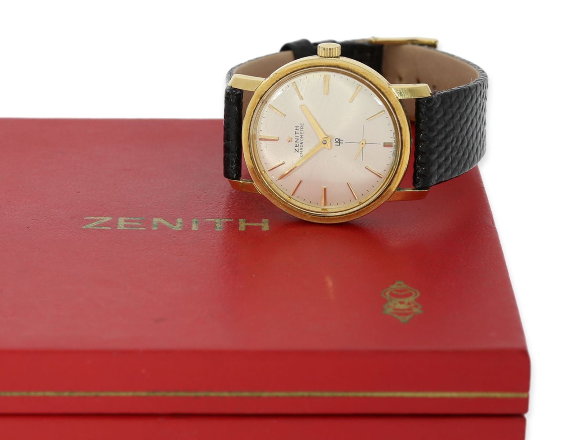 Armbanduhr: seltenes Zenith Chronometer Zenith 40T mit Originalpapieren, Originalbox und