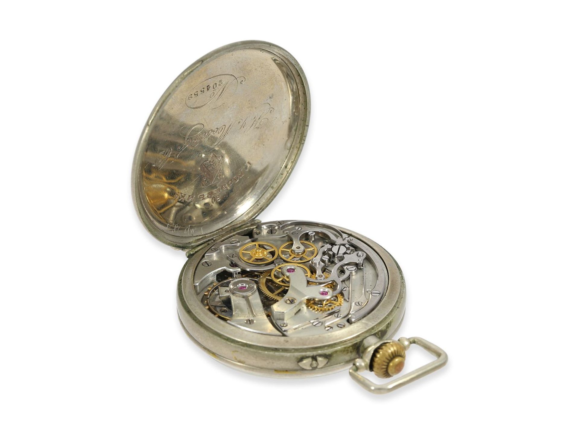 Armbanduhr: sehr seltener russischer Militär-Chronograph, ca.1915, signiert Henry Moser & Cie., - Image 3 of 4