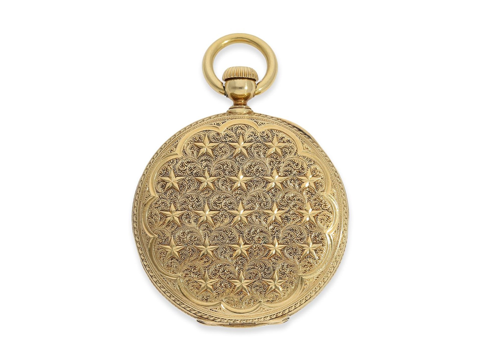 Taschenuhr: sehr seltene Prunksavonnette, um 1860, vermutlich Patek Philippe, geliefert an den - Image 7 of 7