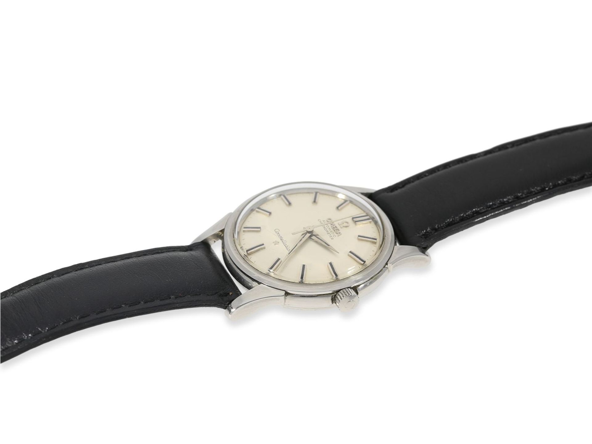 Armbanduhr: Omega Constellation Chronometer Ref.14381-10SC, ca.1960, Ca. Ø34,5mm, Edelstahl, - Image 4 of 5