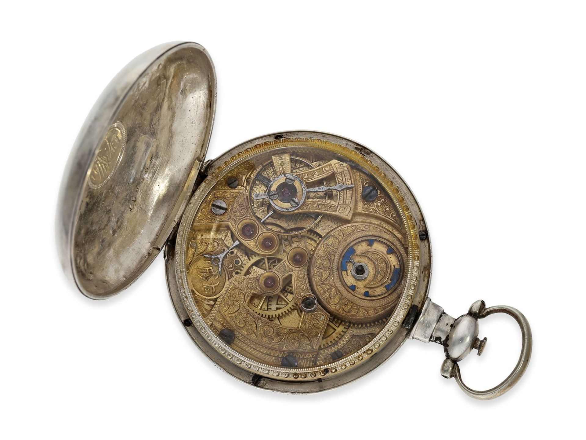 Taschenuhr: sehr seltene Taschenuhr für den chinesischen Markt mit sog. "Zodiac-Dial", Leo Juvet - Bild 2 aus 3