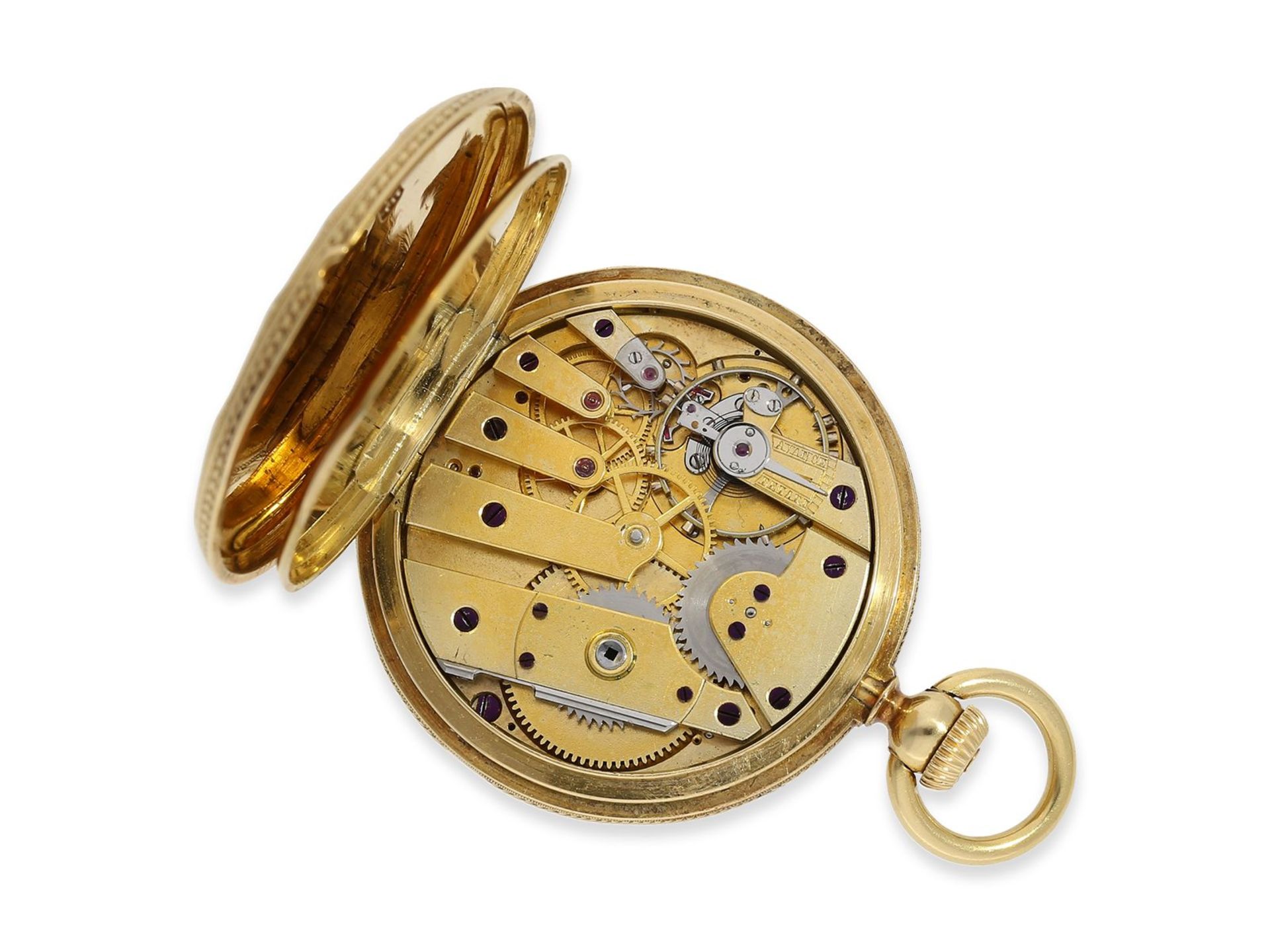 Taschenuhr: sehr seltene Prunksavonnette, um 1860, vermutlich Patek Philippe, geliefert an den - Image 2 of 7