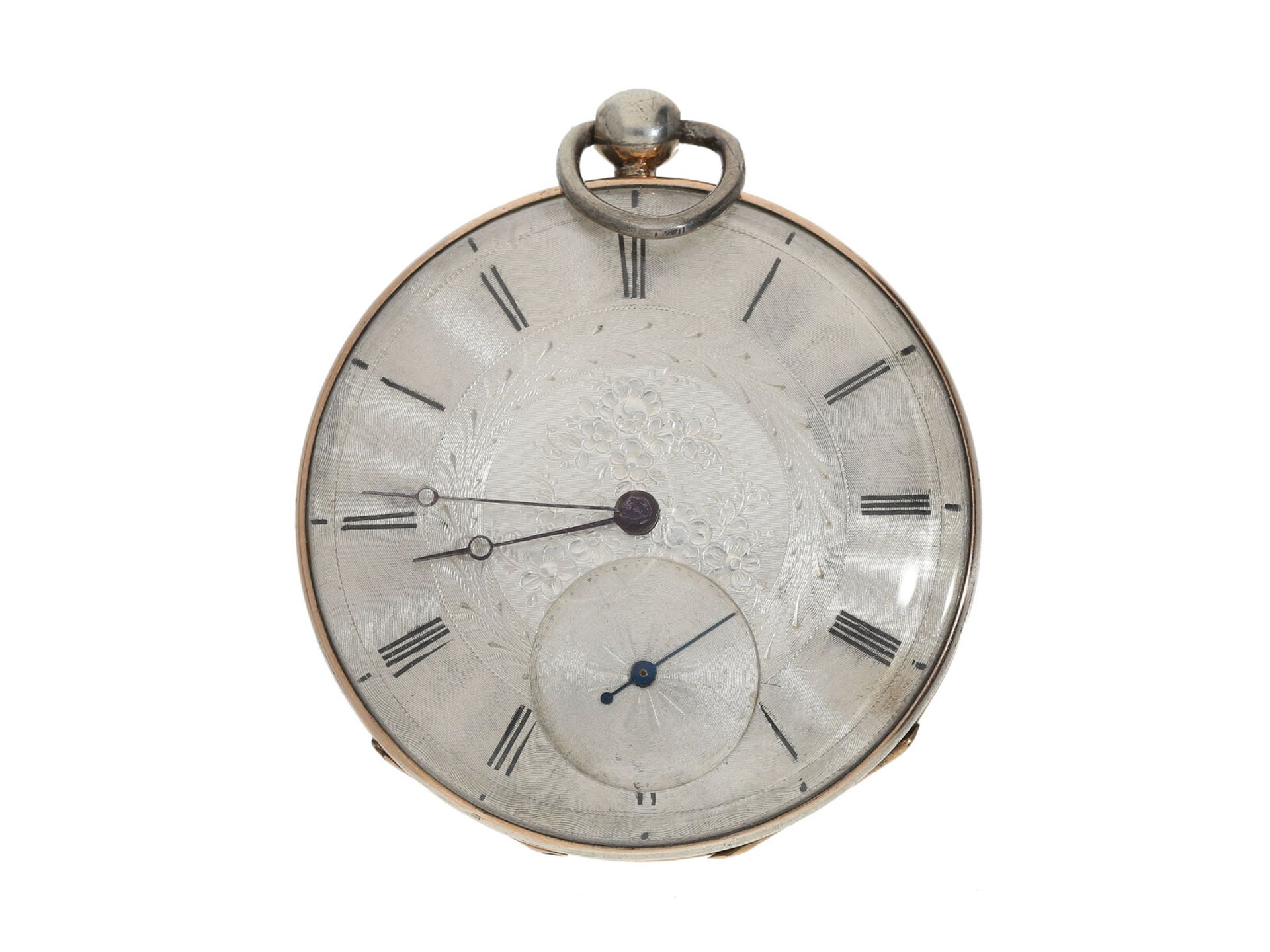 Taschenuhr: feine Lepine, signiert Berthoud Paris, ca.1820, Ca. Ø48mm, ca. 75g, guillochiertes