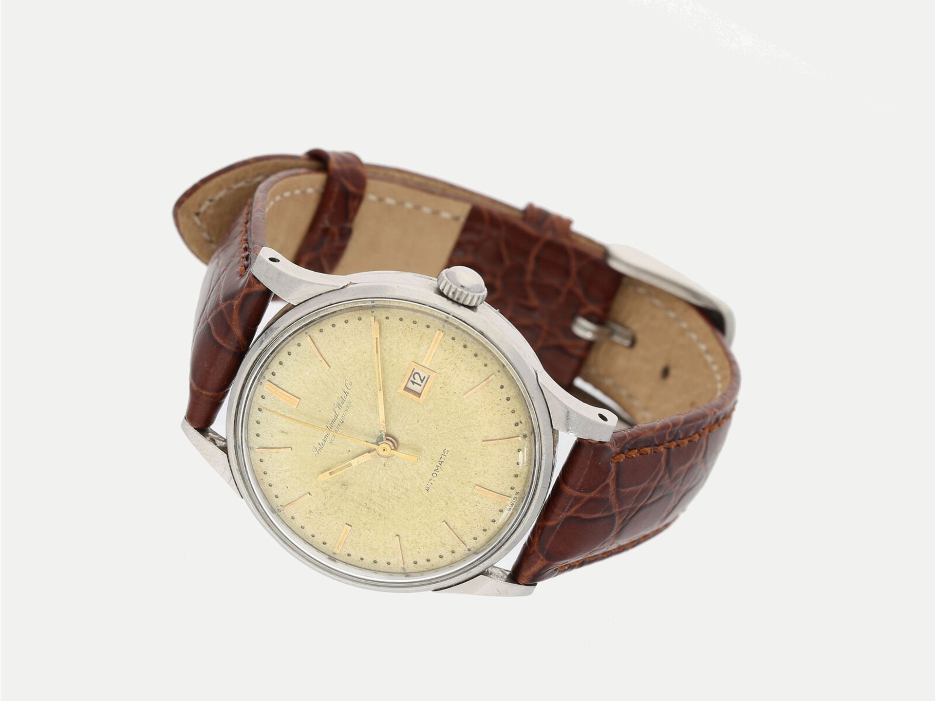 Armbanduhr: frühe, große IWC Automatic, Schaffhausen, 1960er-Jahre, Kaliber 8531: Ca. Ø34mm,