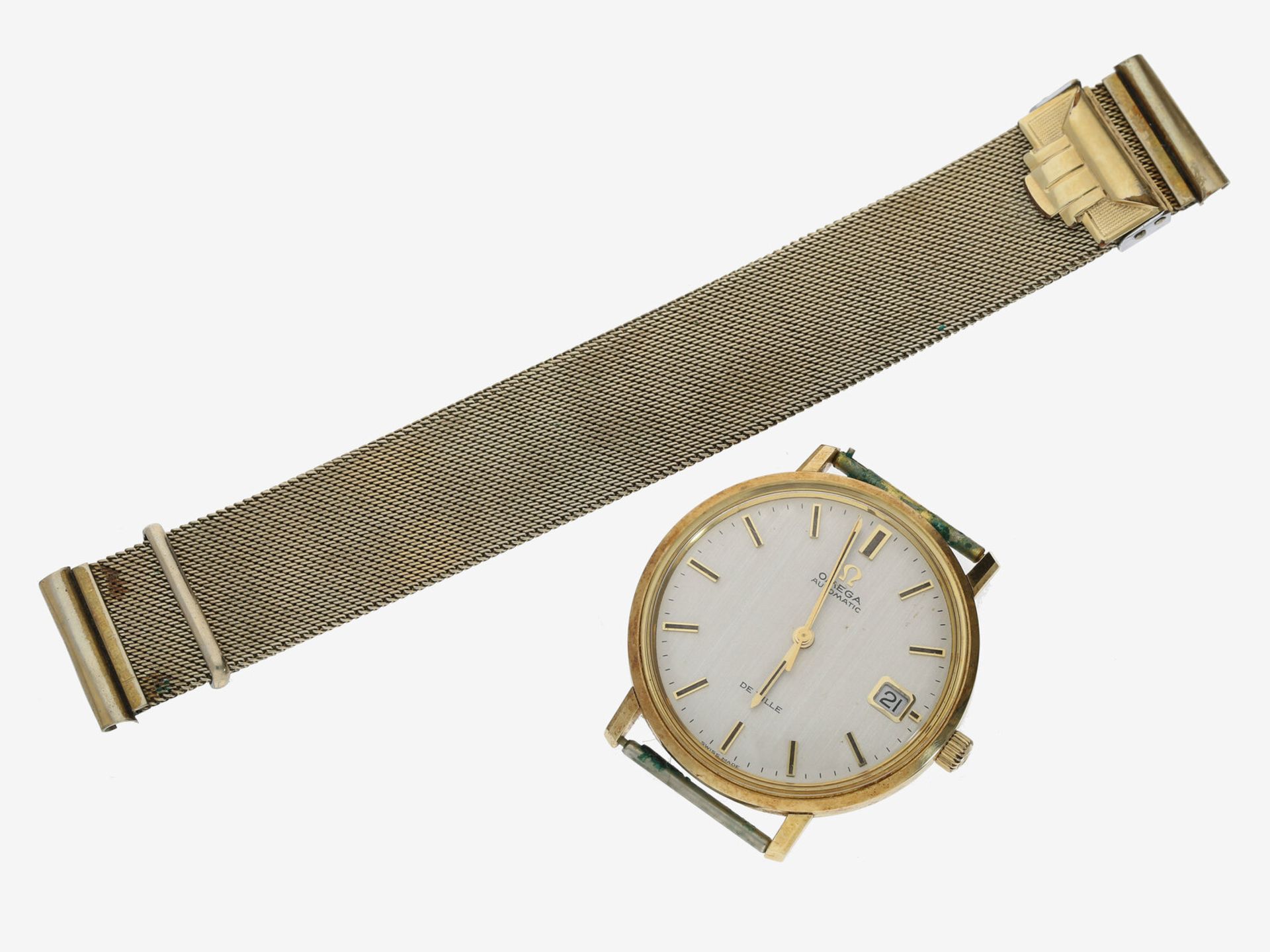 Armbanduhr: vintage Herrenarmbanduhr der Marke Omega, 'De Ville Automatic', 60er-Jahre: Ca. Ø34,5mm,