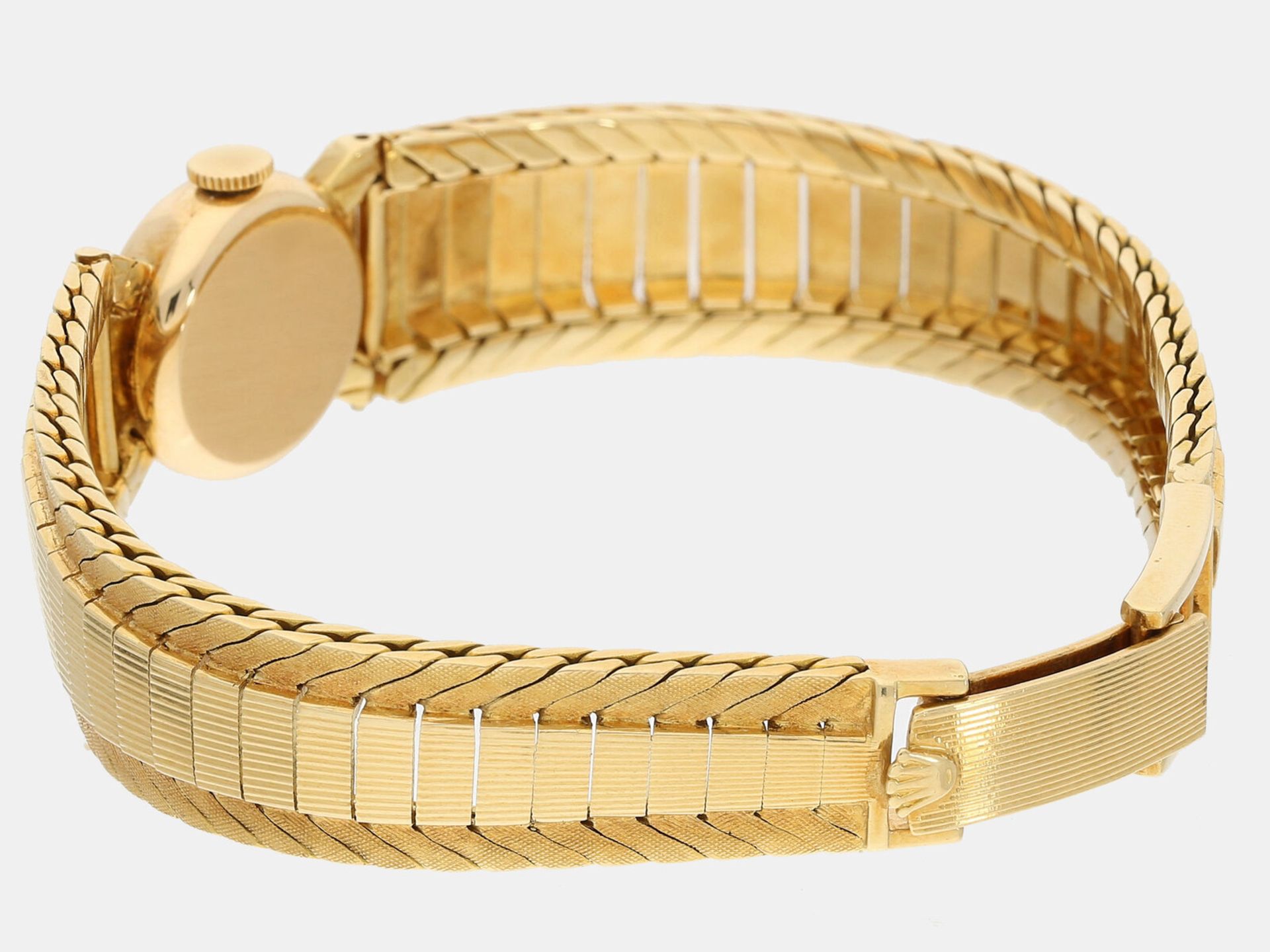 Armbanduhr: seltene, elegante vintage Rolex 'Precision' Damenuhr, 18K Gelbgold, um 1950: Ca. 18, - Image 2 of 2