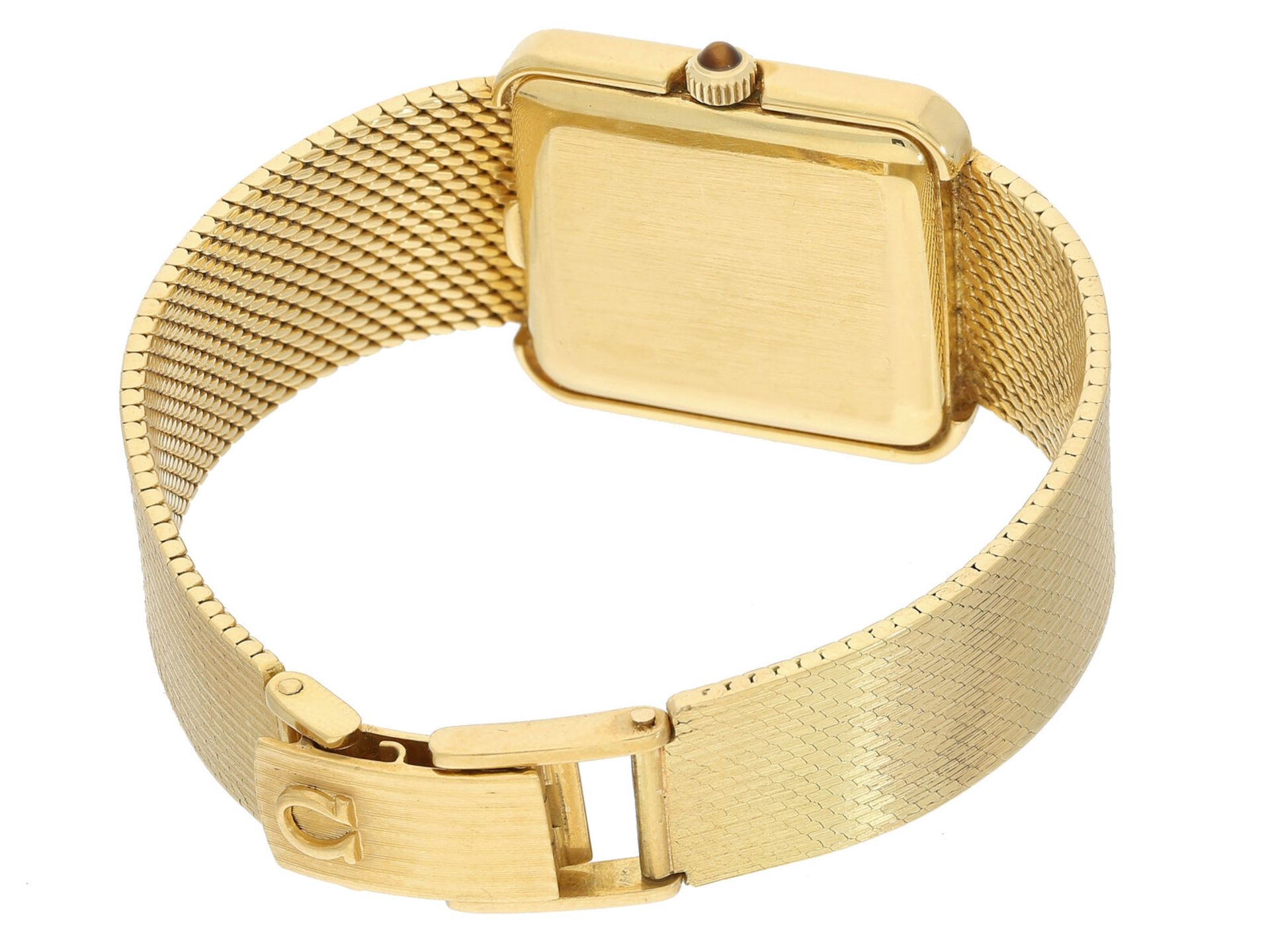 Armbanduhr: elegante, luxuriöse vintage Herrenarmbanduhr von Omega, 18K Gold, Ref. 8380 - Image 2 of 2