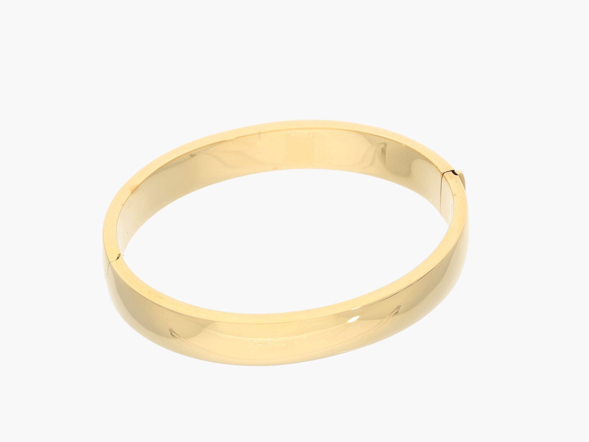 Armreif: sehr gut erhaltener, schlicht eleganter Armreif, 14K Gold