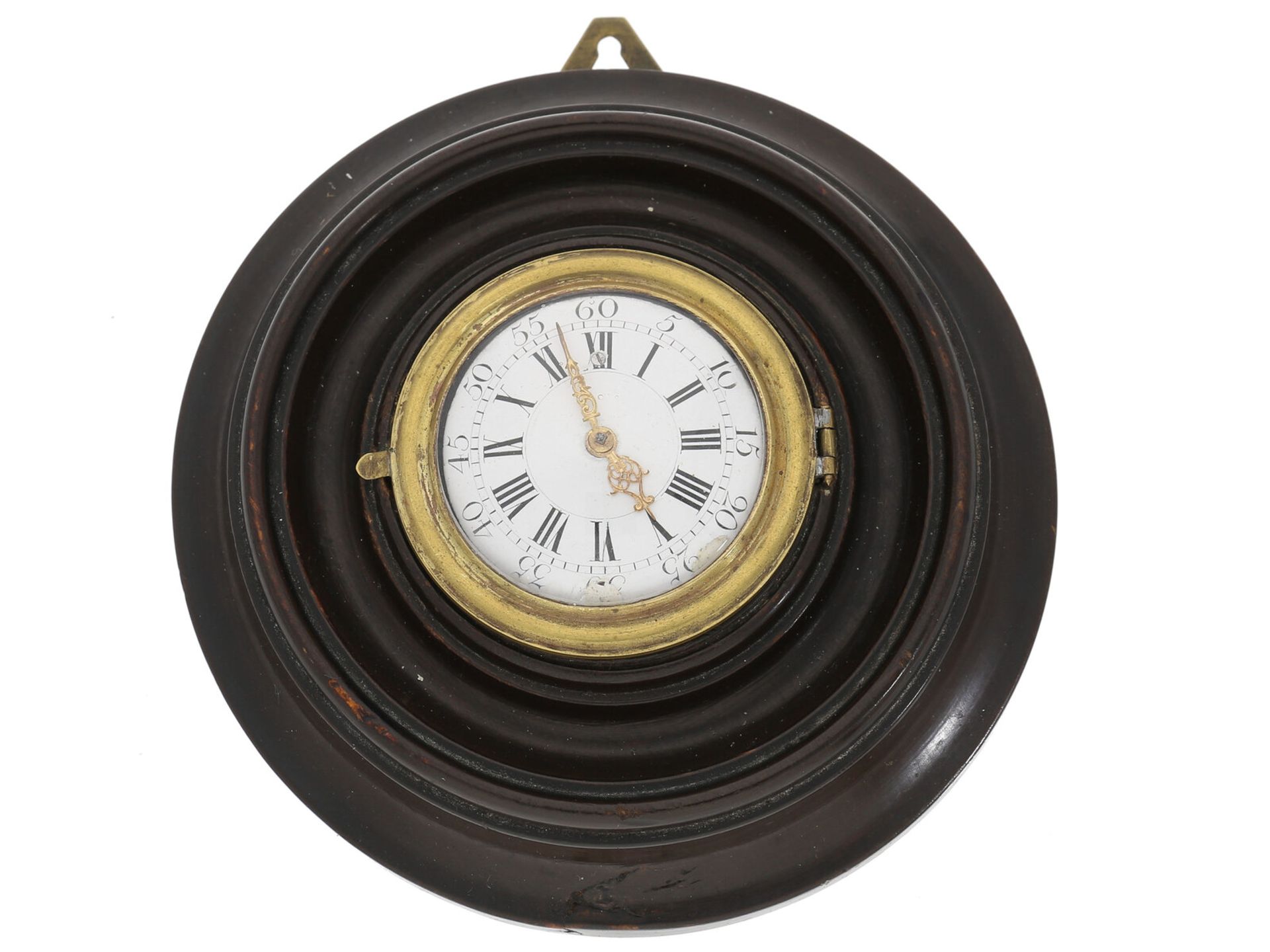 Wanduhr mit seltenem englischen Spindelwerk, signiert Kipling London No.3497, ca. 1750