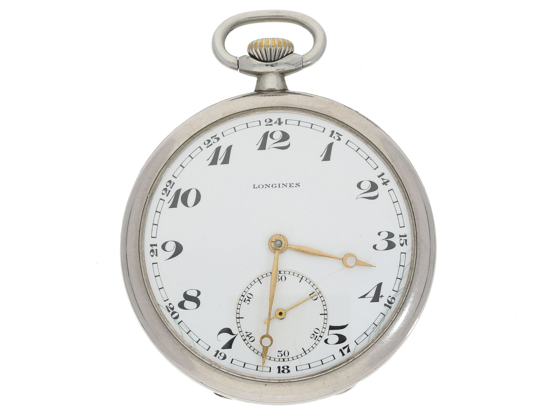 Taschenuhr: Longines Frackuhr aus der Zeit um 1920