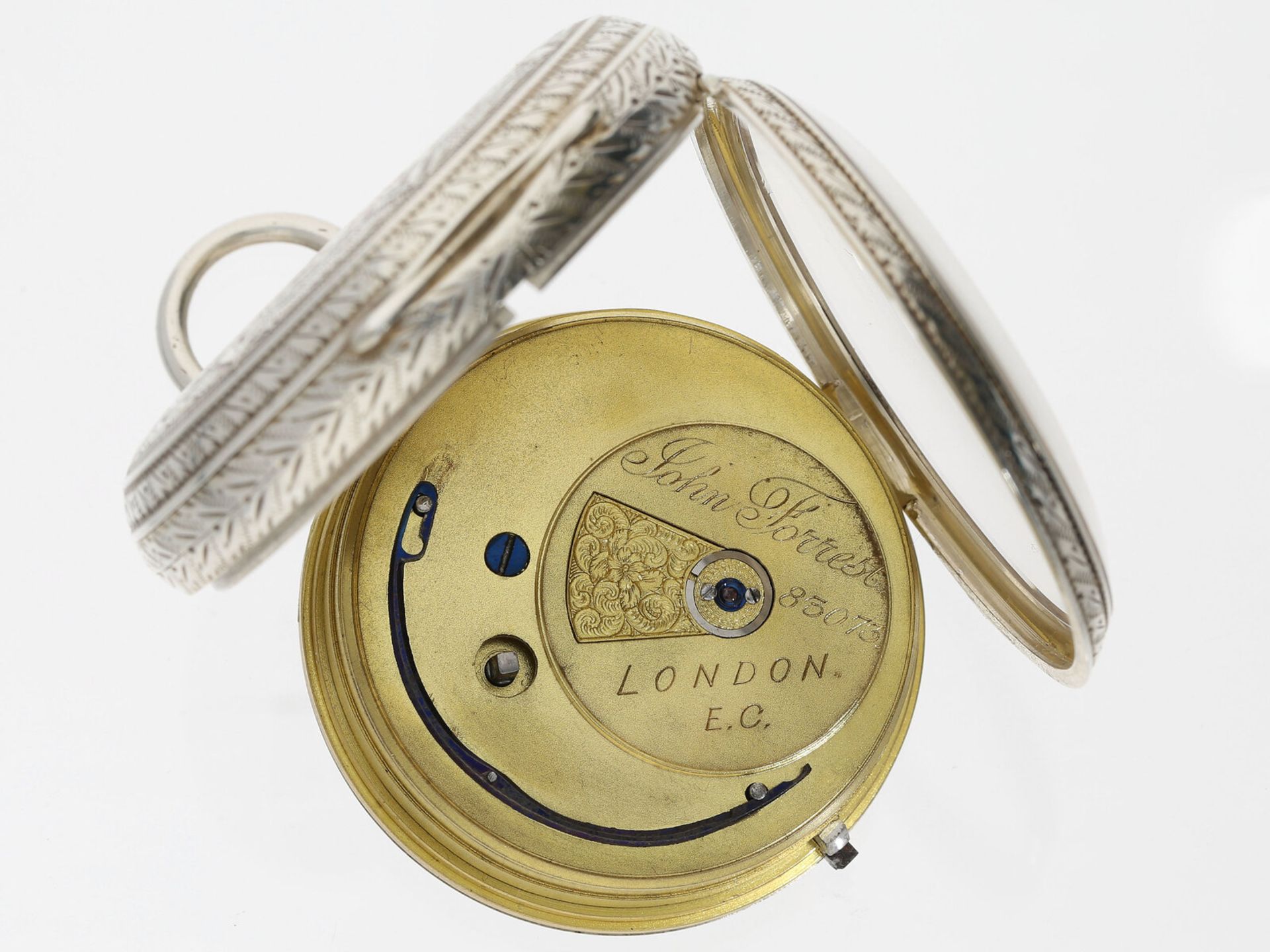 Taschenuhr: attraktive englische Präzisionstaschenuhr, königlicher Chronometermacher John Forrest, H - Bild 3 aus 4