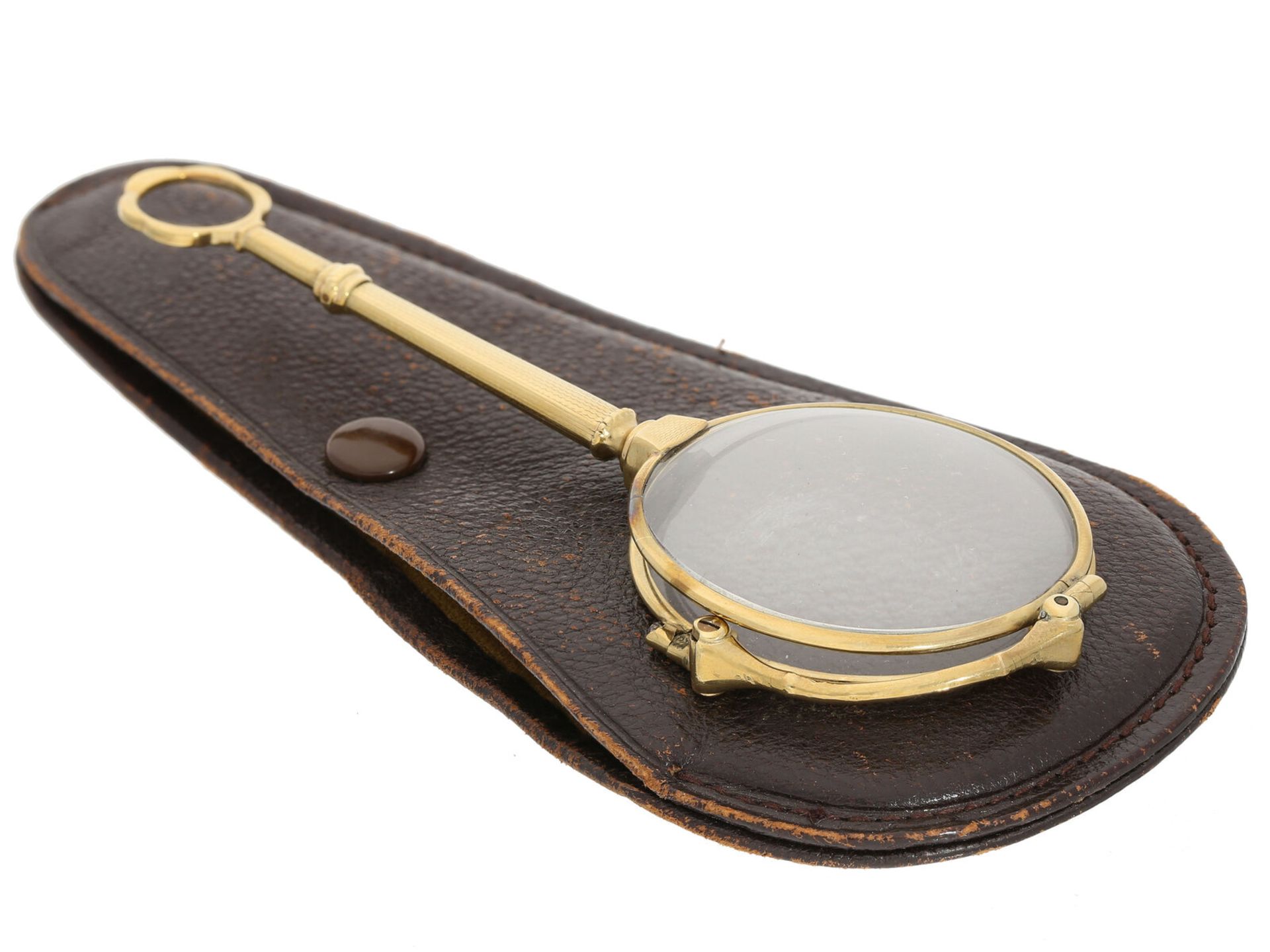 Lorgnette: feines, antikes, goldenes Lorgnon, vermutlich um 1920