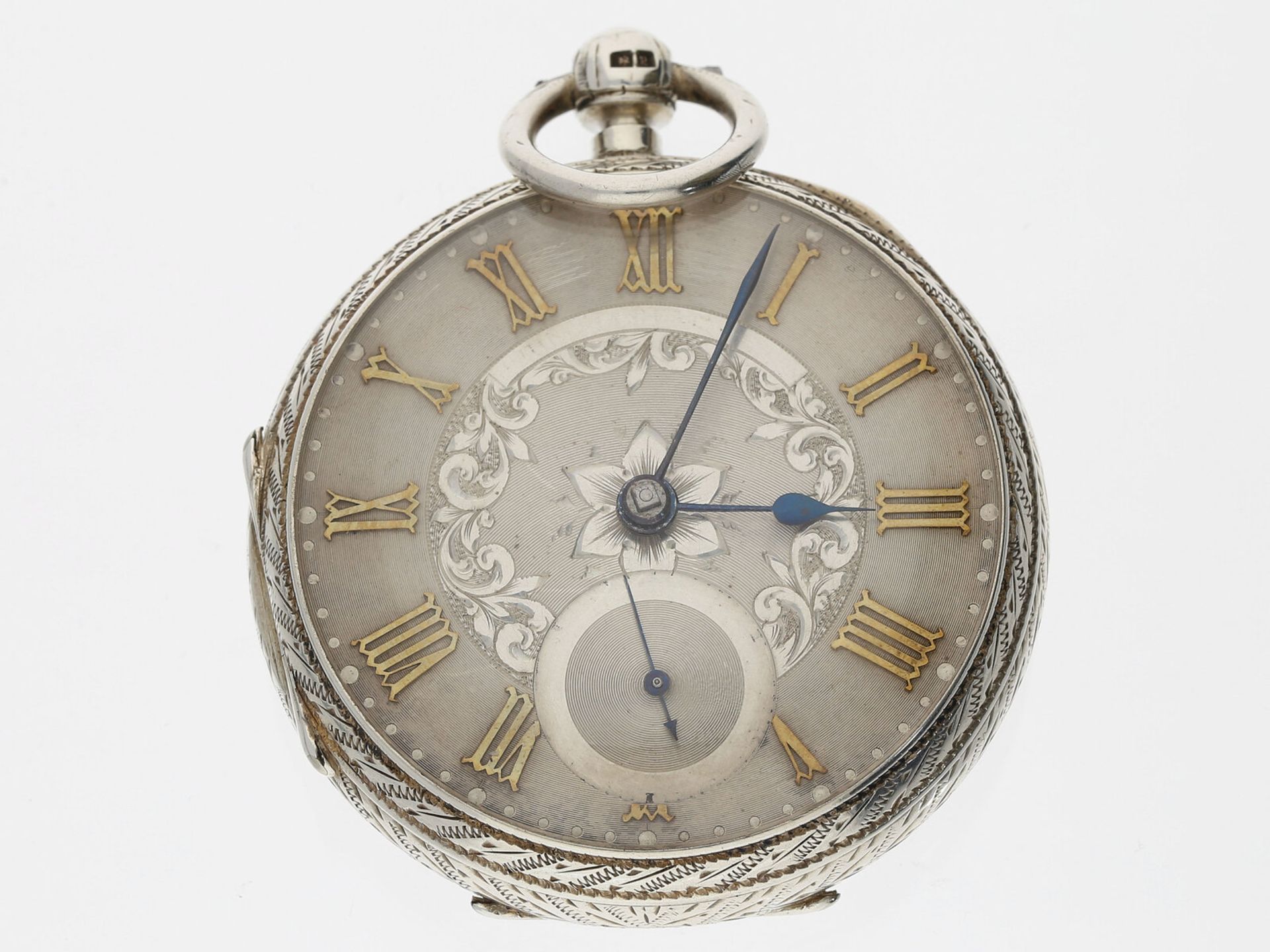 Taschenuhr: attraktive englische Präzisionstaschenuhr, königlicher Chronometermacher John Forrest, H
