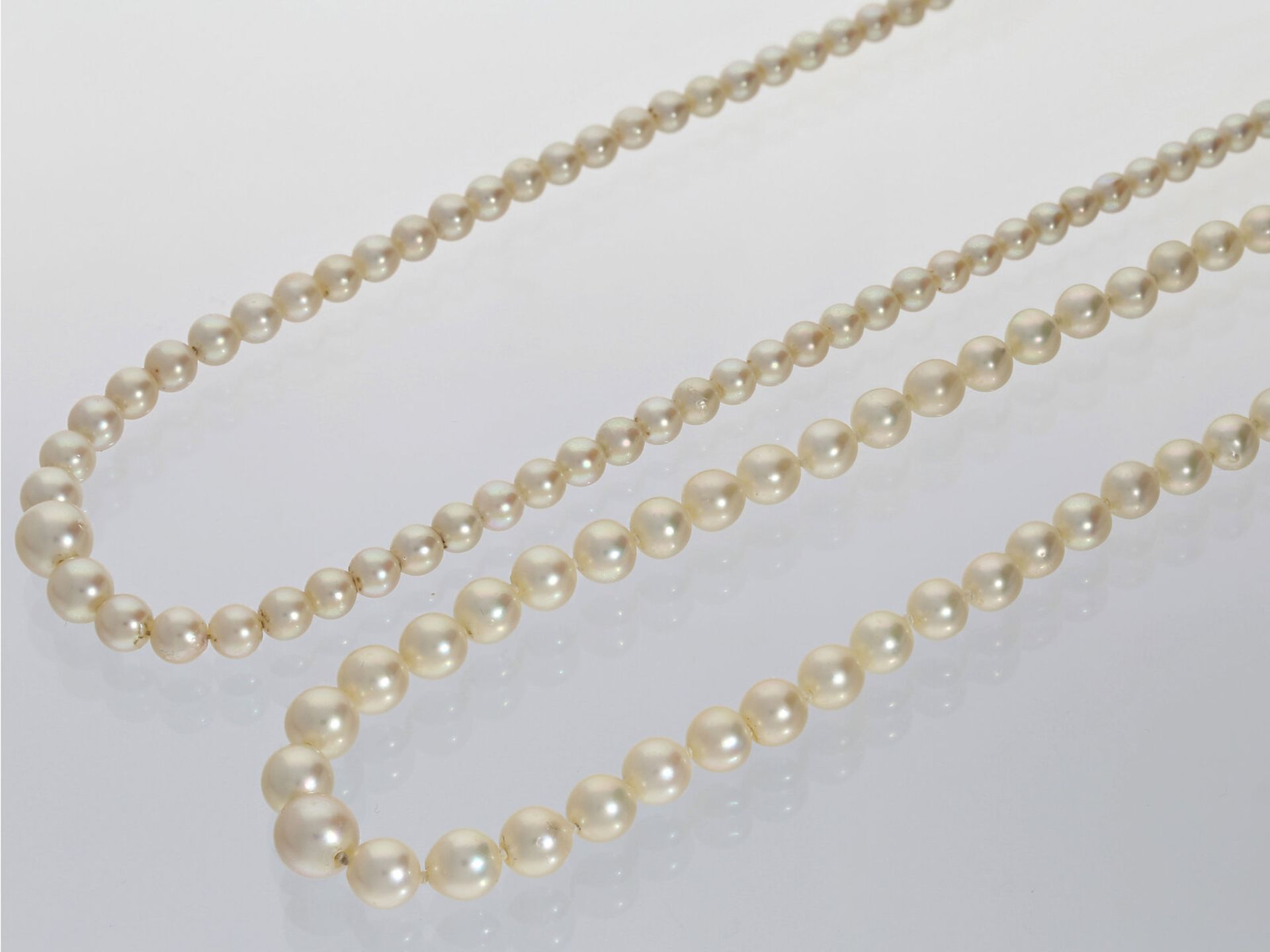 Kette/Collier: 2 sehr schöne alte Perlenketten