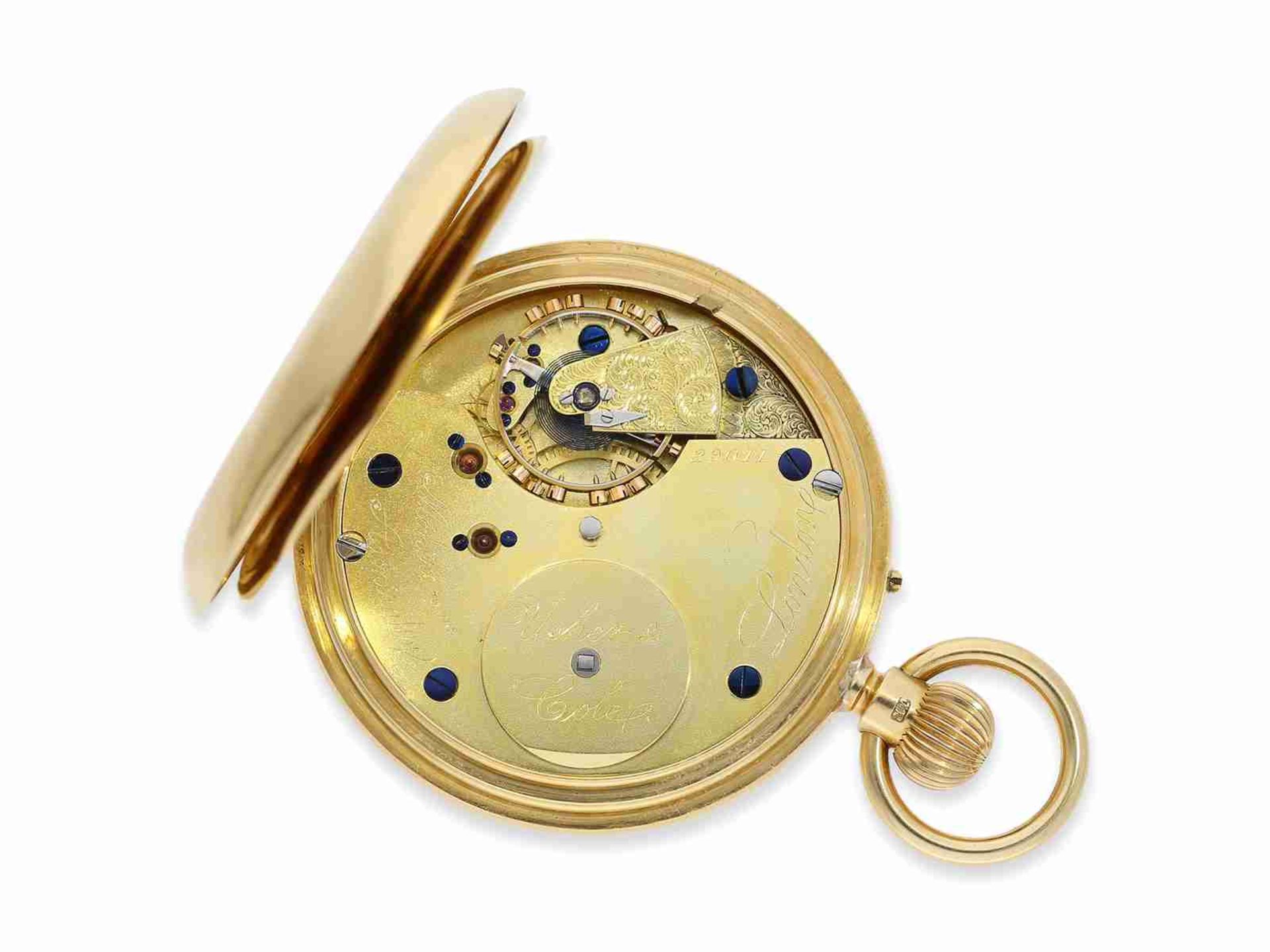 Taschenuhr: exquisite englische Präzisionstaschenuhr, Chronometermacher der Admiralität Usher & Cole - Bild 2 aus 5