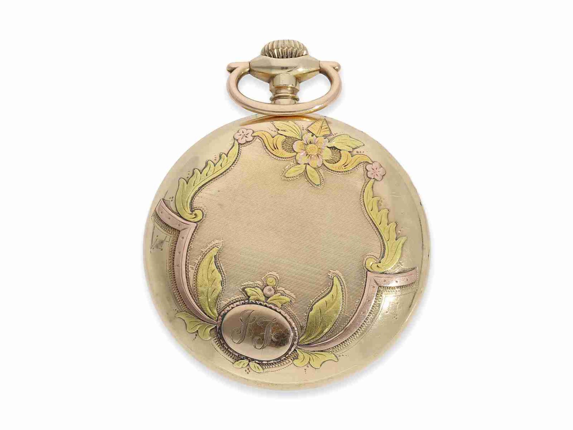 Pocket watch: very rare Illinois railway watch, top model 'Bunn Special Multicolour' with 24 jewels, - Image 4 of 4
