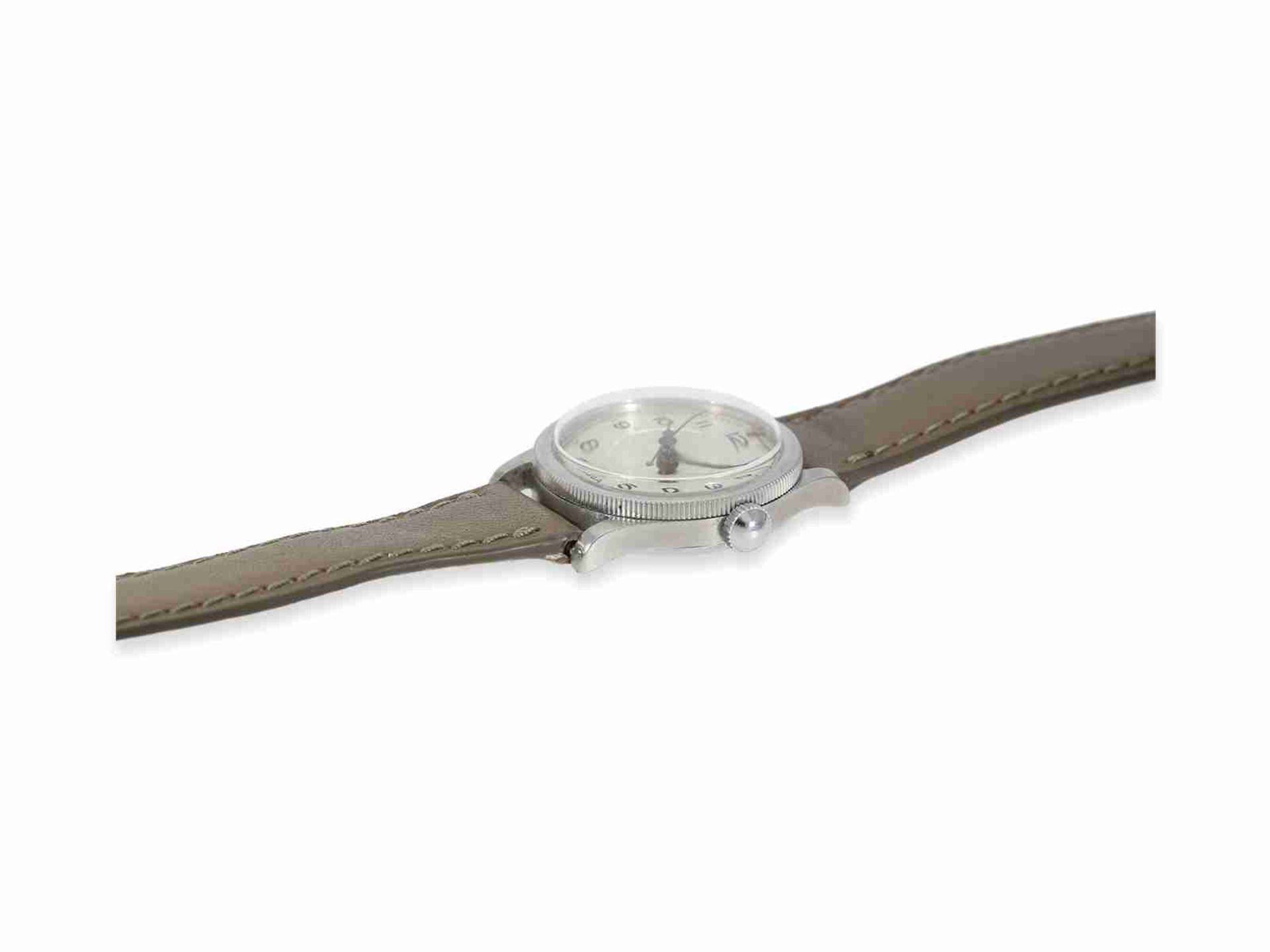 Armbanduhr: extrem seltene, frühe Omega Herrenuhr mit Sonderzifferblatt "Heiliger Christophorus" und - Bild 5 aus 5