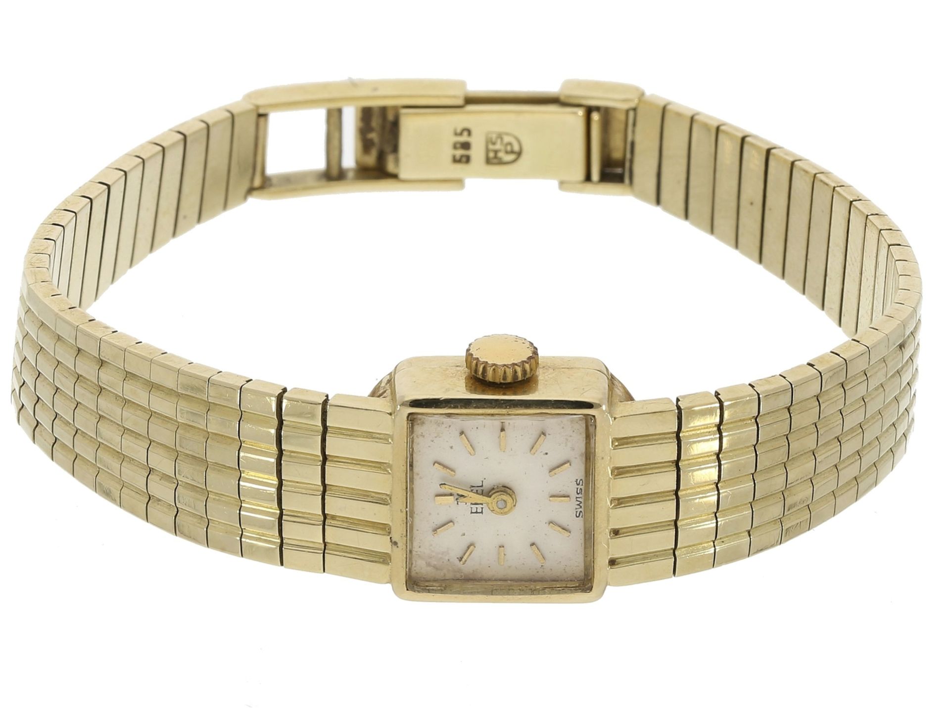 Armbanduhr: goldene vintage Damenuhr der Marke Ebel