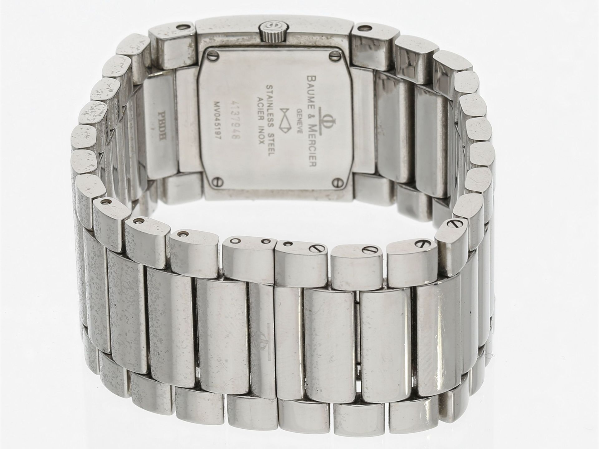 Armbanduhr: moderne Baume & Mercier Damenuhr "Catwalk", Edelstahl - Bild 2 aus 2