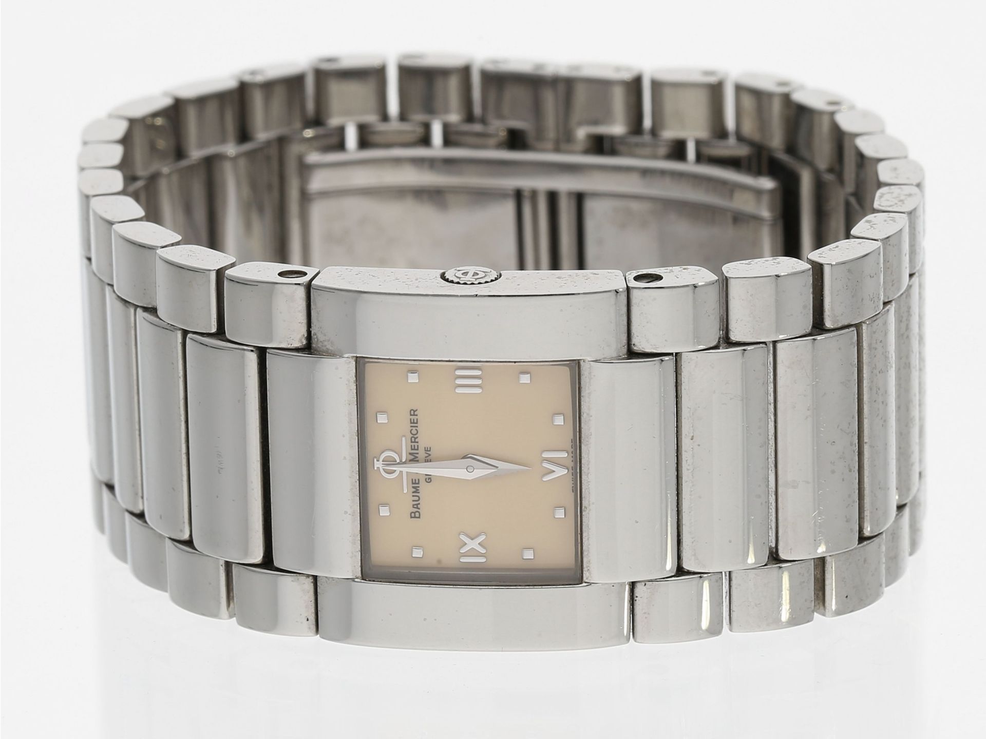 Armbanduhr: moderne Baume & Mercier Damenuhr "Catwalk", Edelstahl