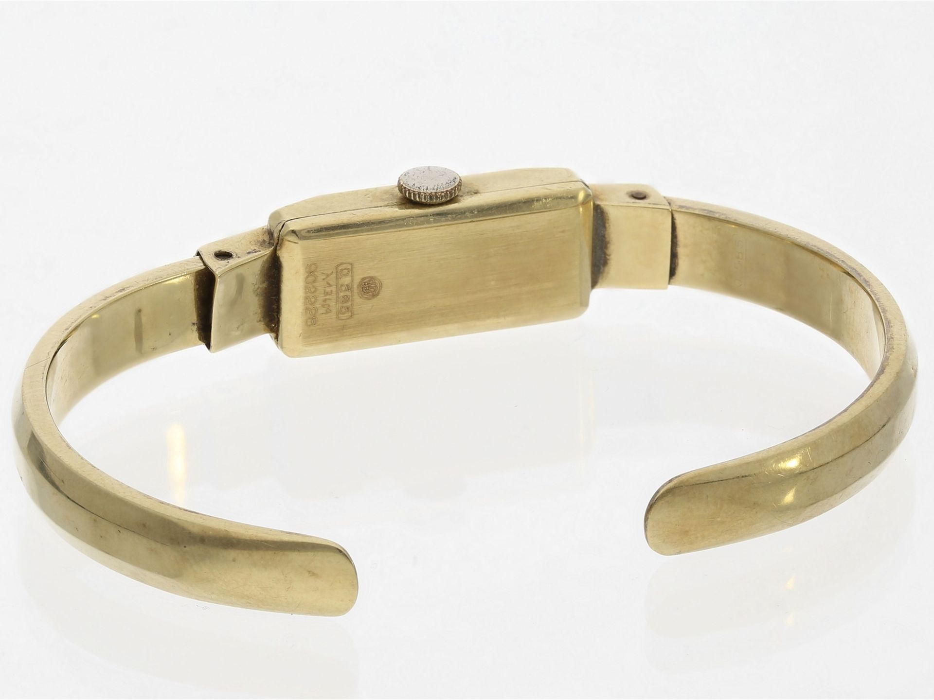 Armbanduhr: goldene vintage Spangenuhr, Arctos-Elite, 50er-Jahre - Bild 2 aus 2