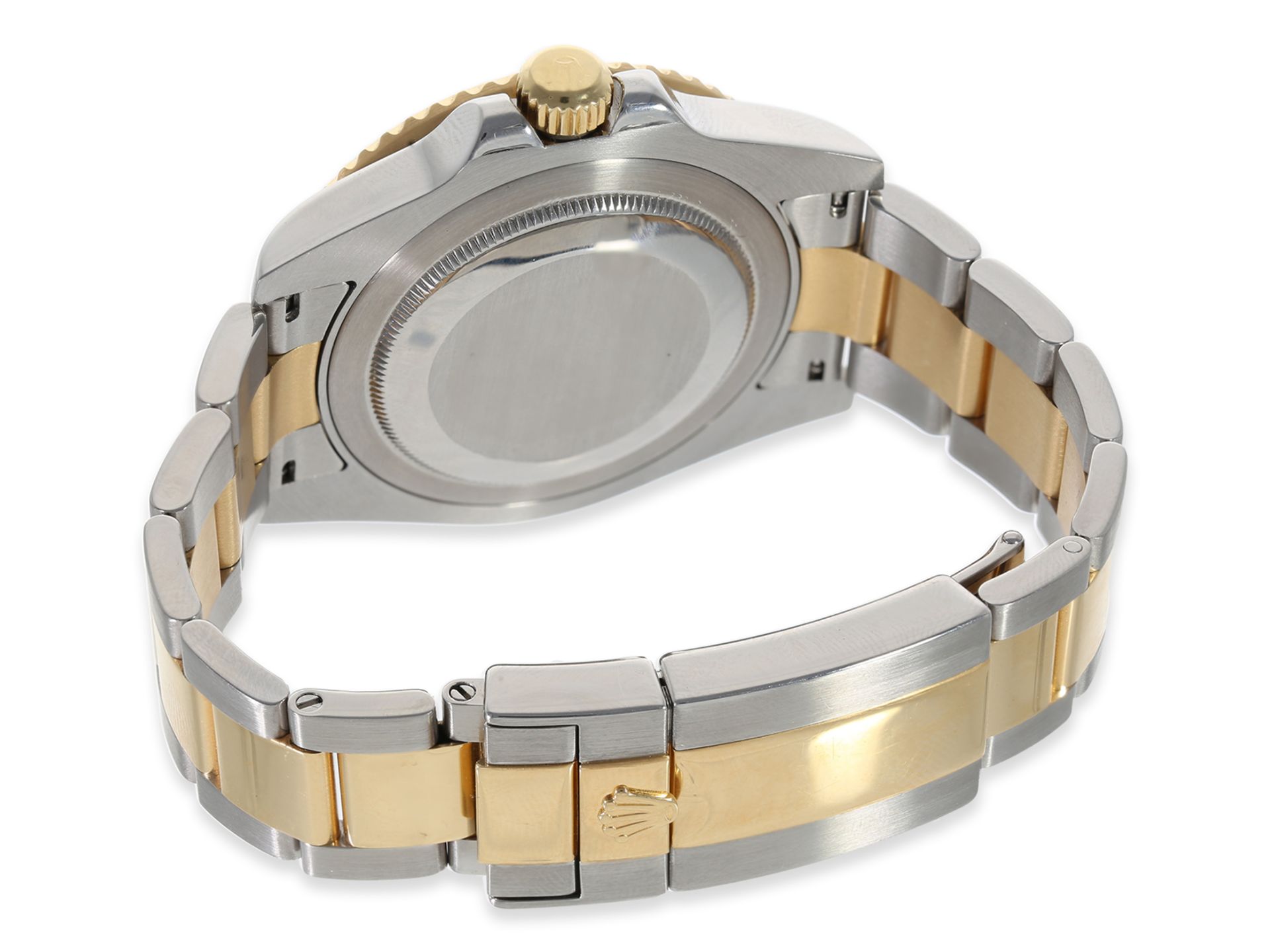 Armbanduhr: seltene Rolex GMT Master II in Stahl/Gold, Ref.116713 von 2006 - Bild 13 aus 13
