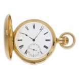 Taschenuhr: hochfeine Goldsavonnette mit Repetition, vermutlich Le Coultre, um 1890, No.49001