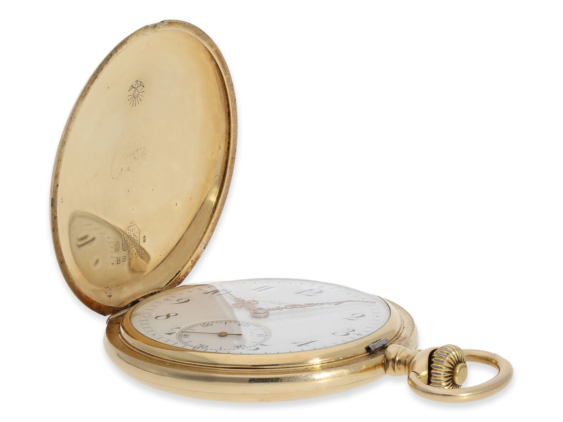 Pocket Watch: very fine precision pocket watch by Ulysse Nardin with original papers from 1913 - Image 5 of 8