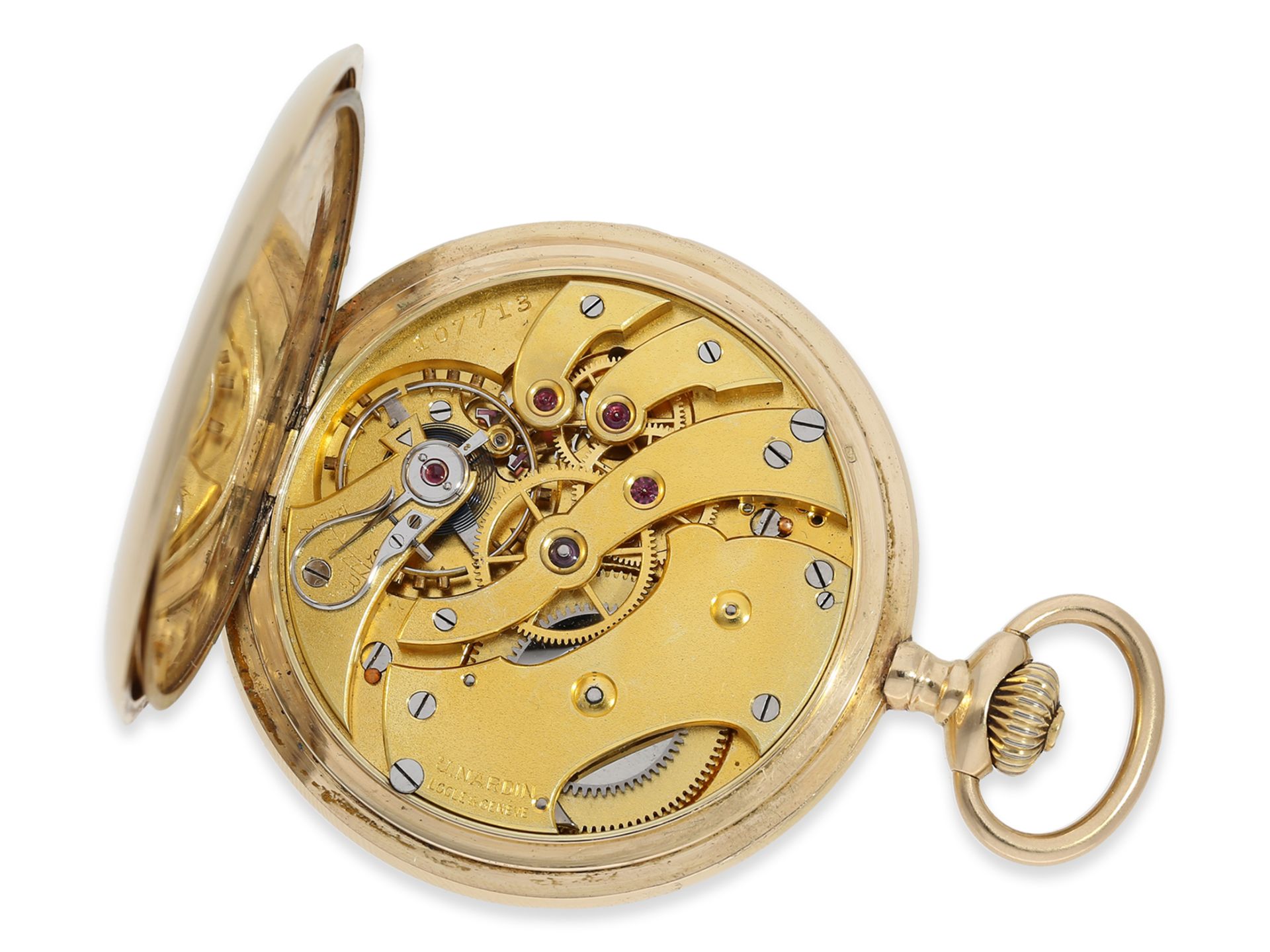 Pocket Watch: very fine precision pocket watch by Ulysse Nardin with original papers from 1913 - Image 2 of 8