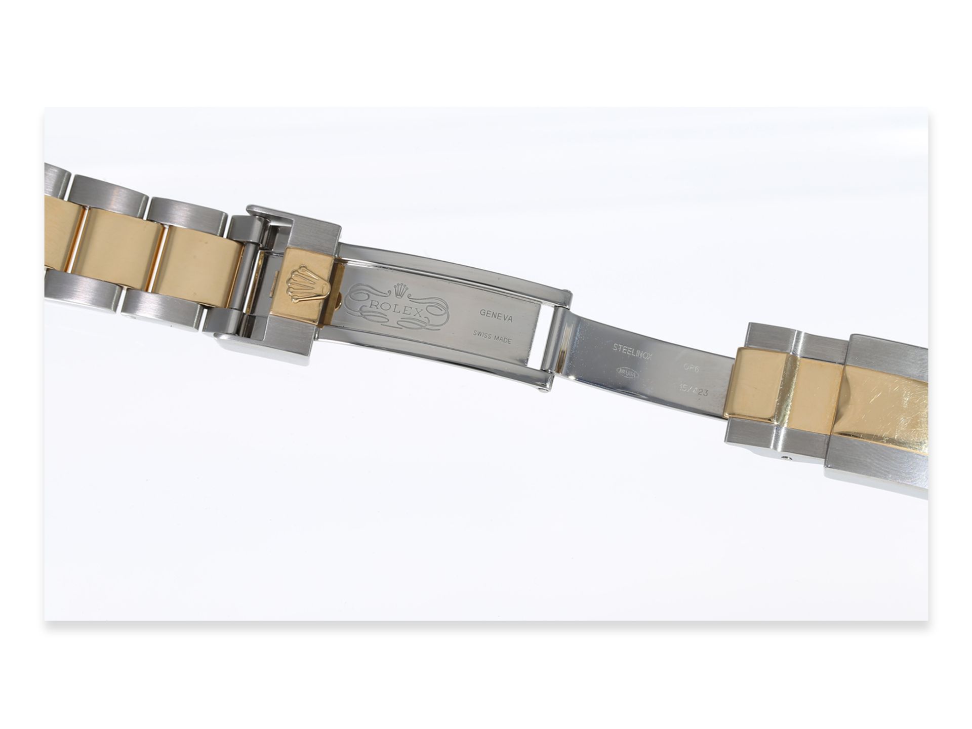 Armbanduhr: seltene Rolex GMT Master II in Stahl/Gold, Ref.116713 von 2006 - Bild 5 aus 13