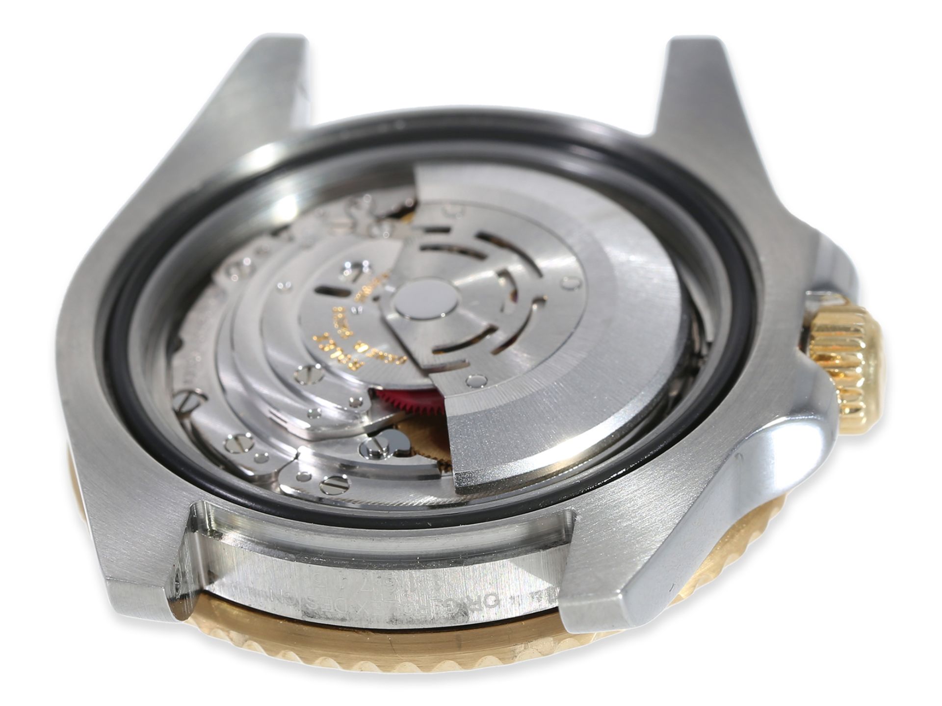 Armbanduhr: seltene Rolex GMT Master II in Stahl/Gold, Ref.116713 von 2006 - Bild 9 aus 13