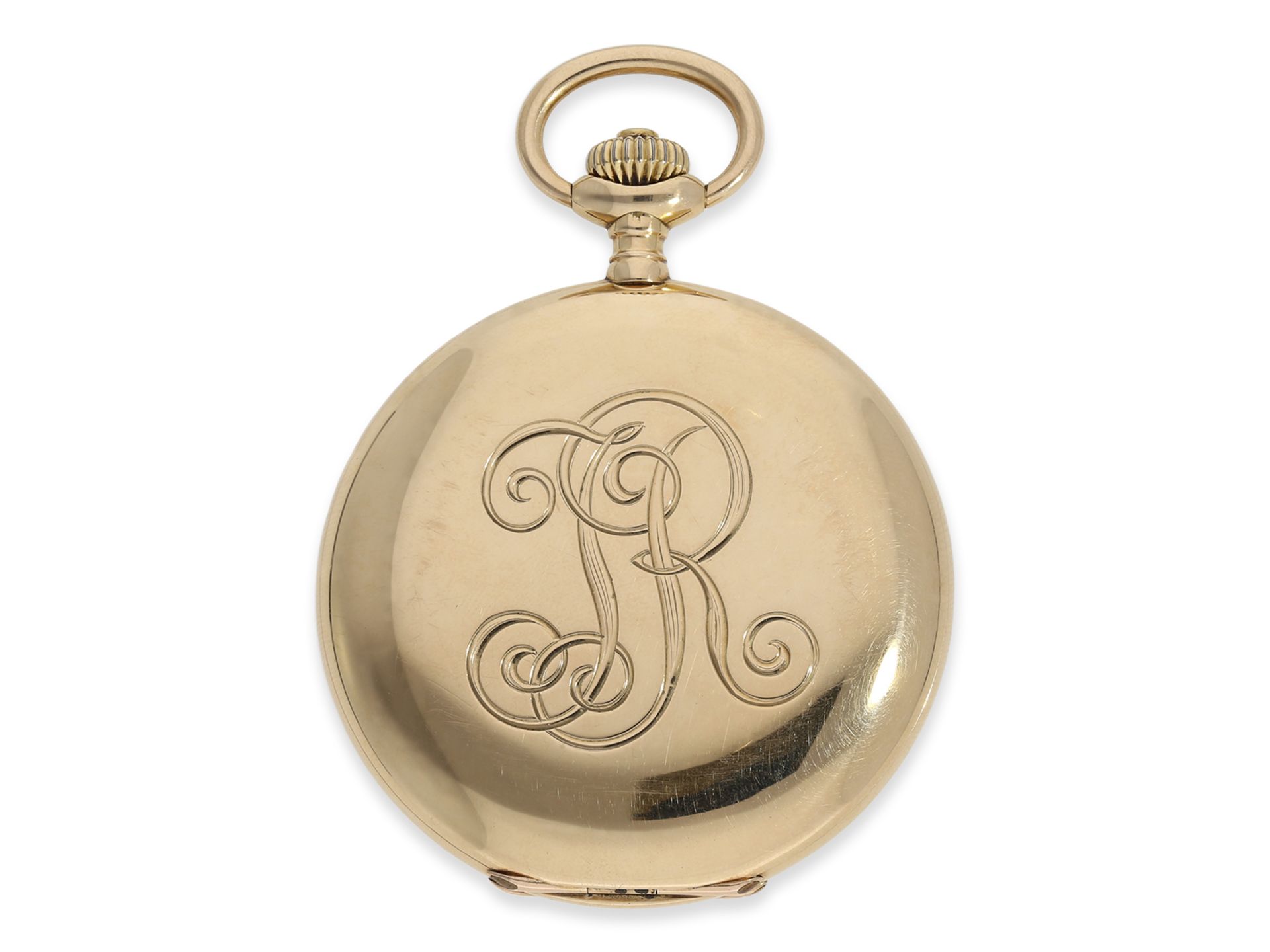 Pocket Watch: very fine precision pocket watch by Ulysse Nardin with original papers from 1913 - Image 6 of 8